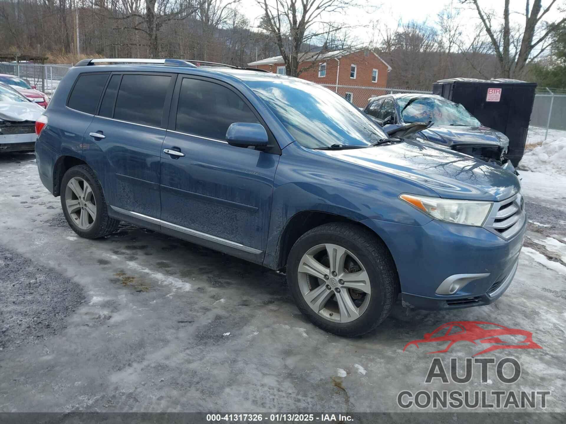 TOYOTA HIGHLANDER 2013 - 5TDDK3EH3DS269673