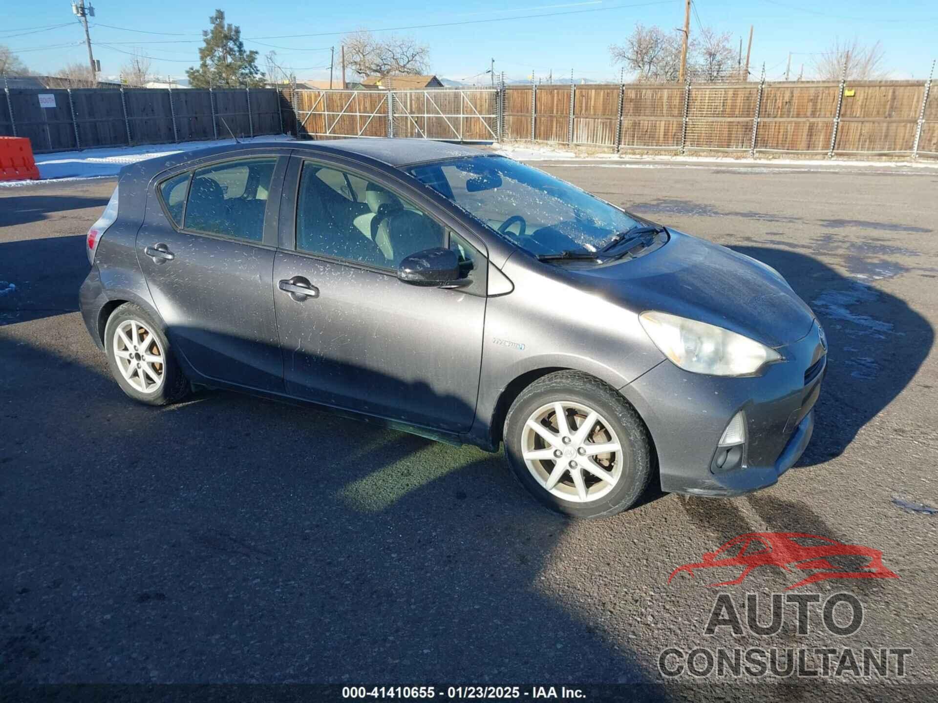 TOYOTA PRIUS C 2012 - JTDKDTB34C1512302