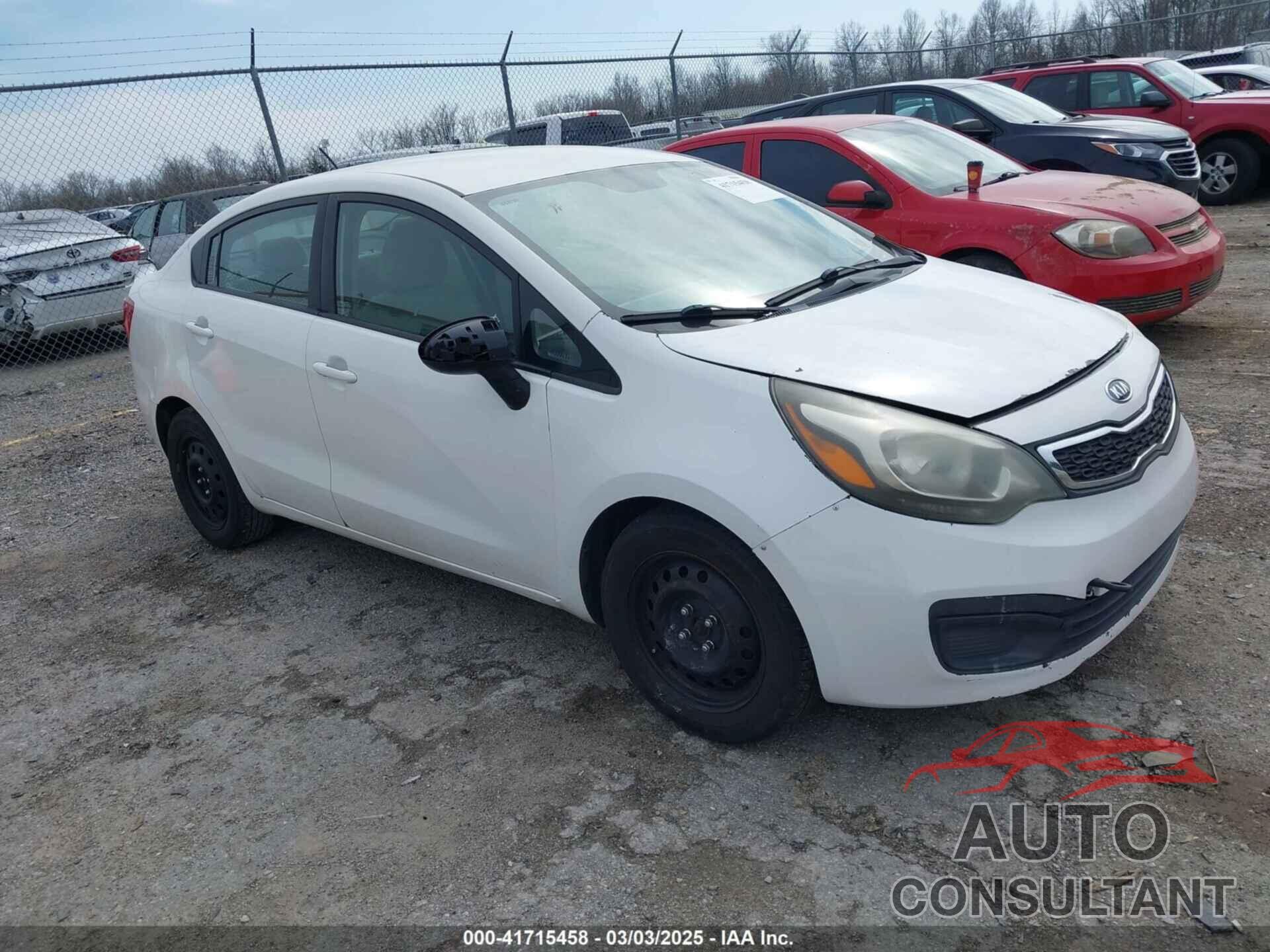 KIA RIO 2012 - KNADM4A38C6049757