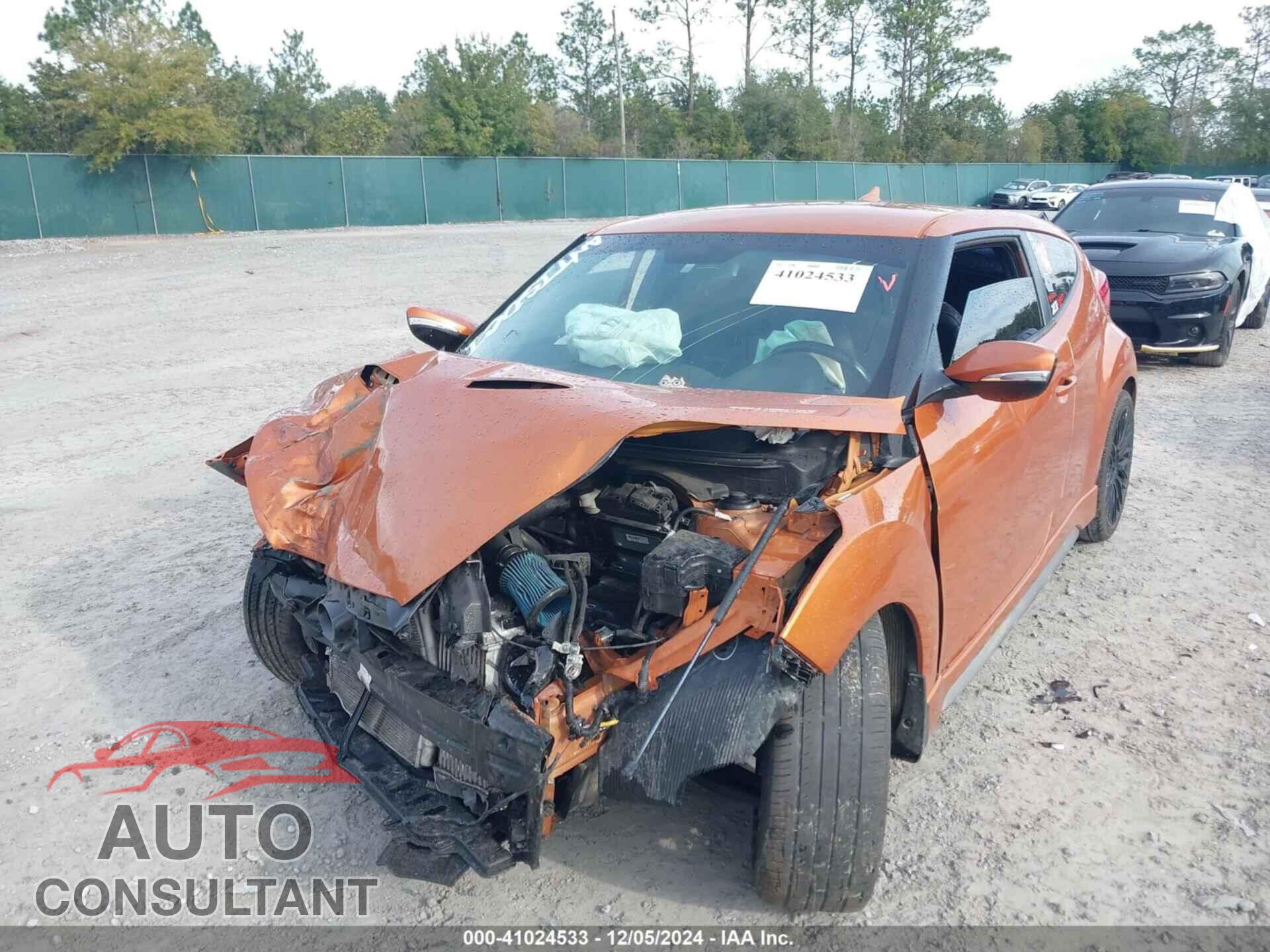 HYUNDAI VELOSTER 2015 - KMHTC6AE3FU225995