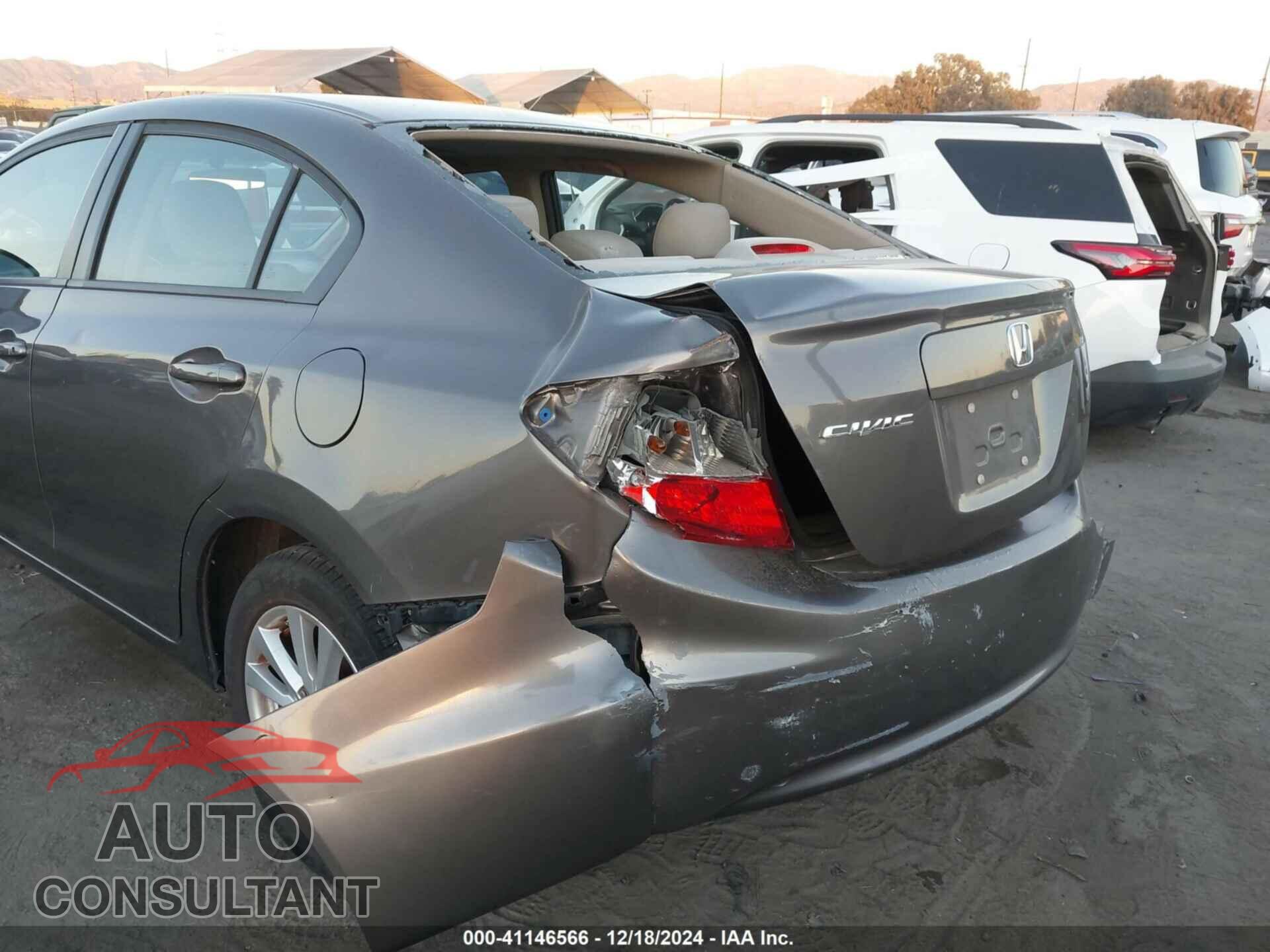HONDA CIVIC SDN 2012 - 19XFB2F93CE363670