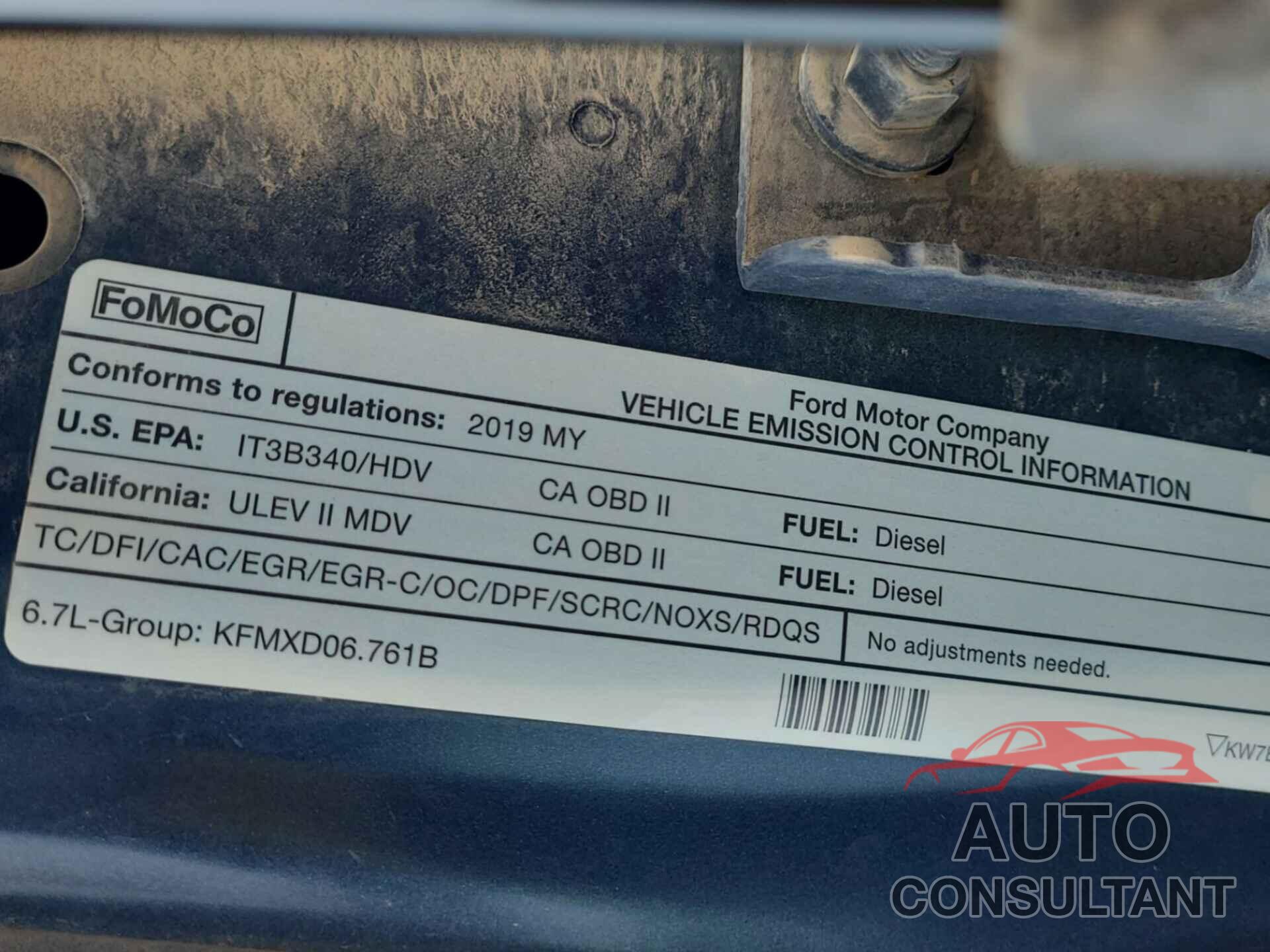 FORD F-250 2019 - 1FT7W2BT9KED70918