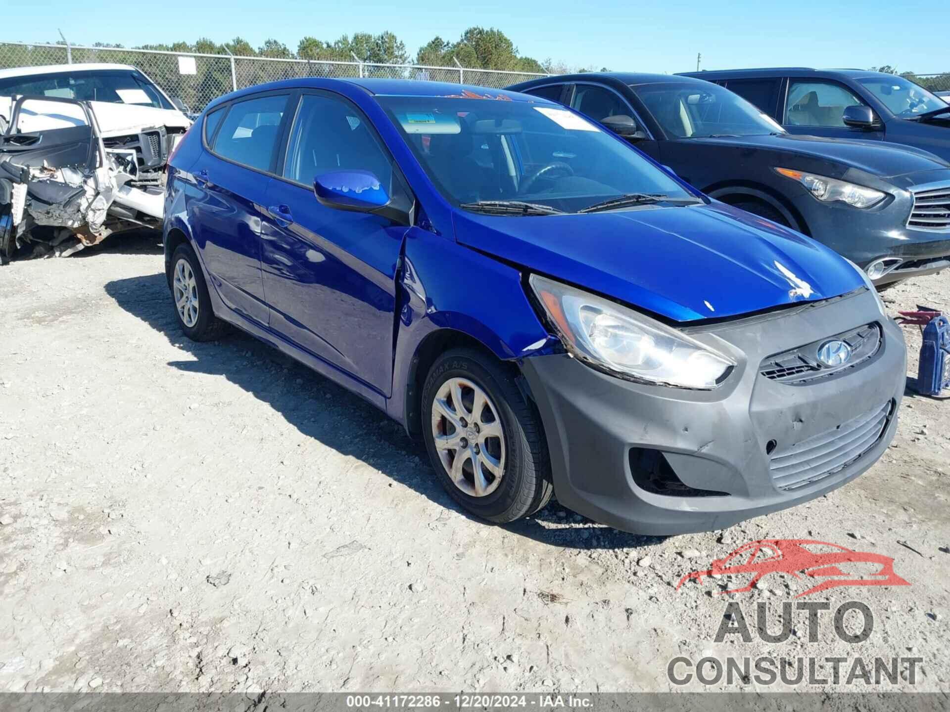 HYUNDAI ACCENT 2013 - KMHCT5AE4DU132376