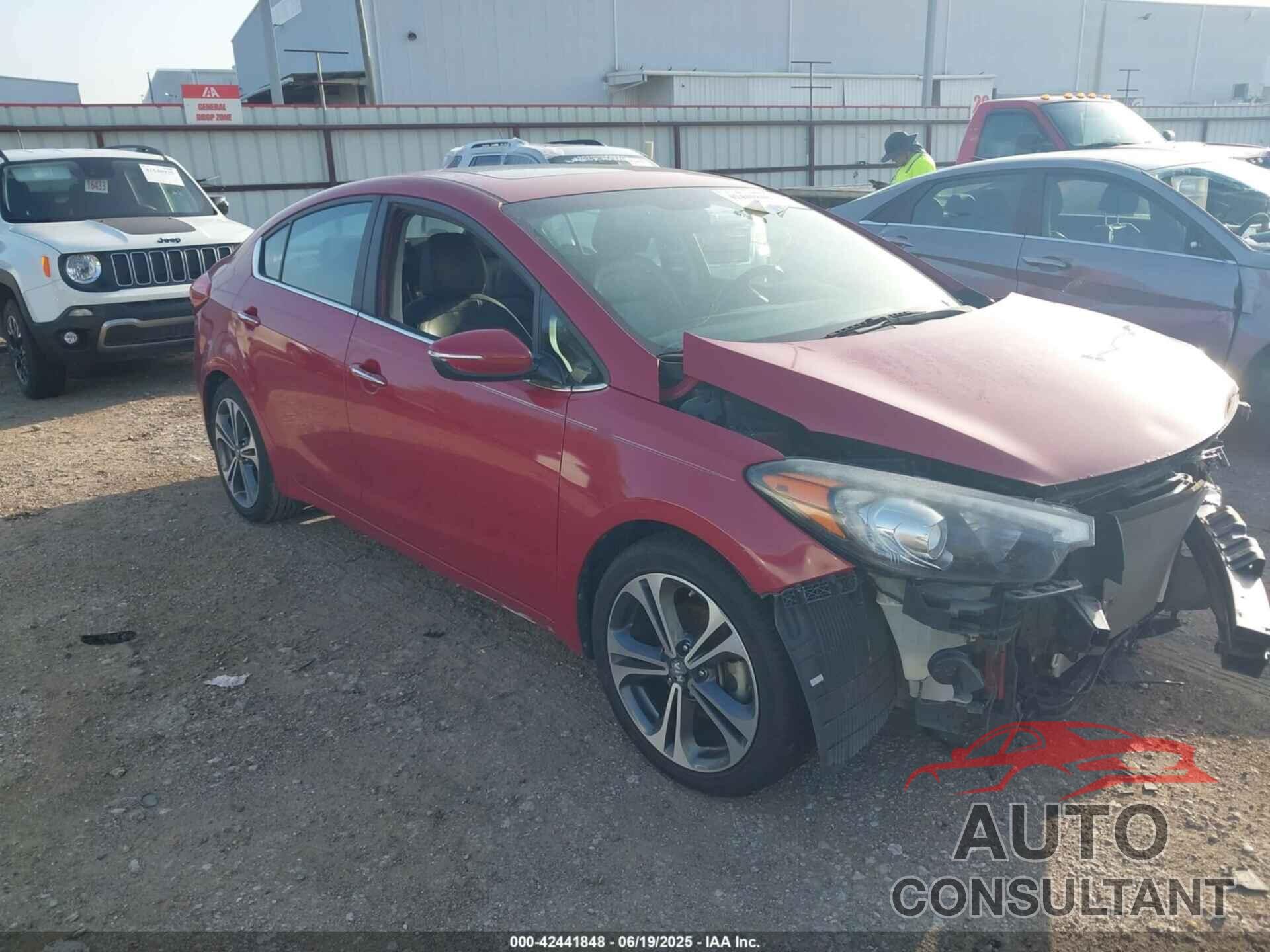 KIA FORTE 2016 - KNAFZ4A85G5511046