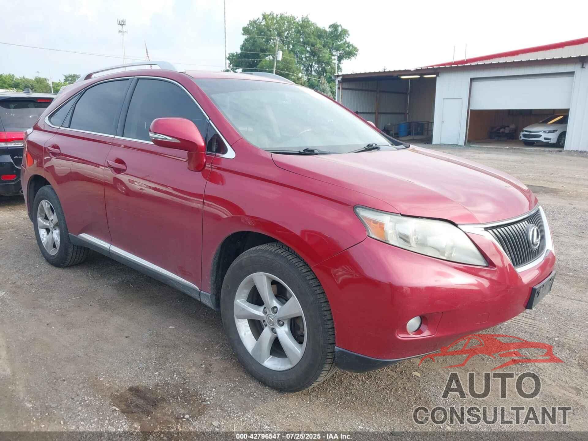 LEXUS RX 350 2010 - JTJBK1BA5A2402999