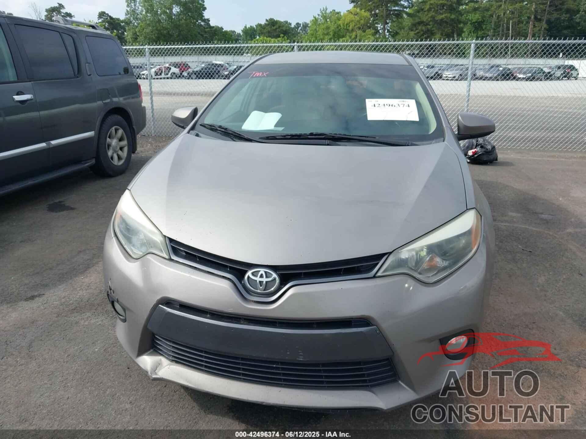 TOYOTA COROLLA 2015 - 2T1BURHE3FC254818