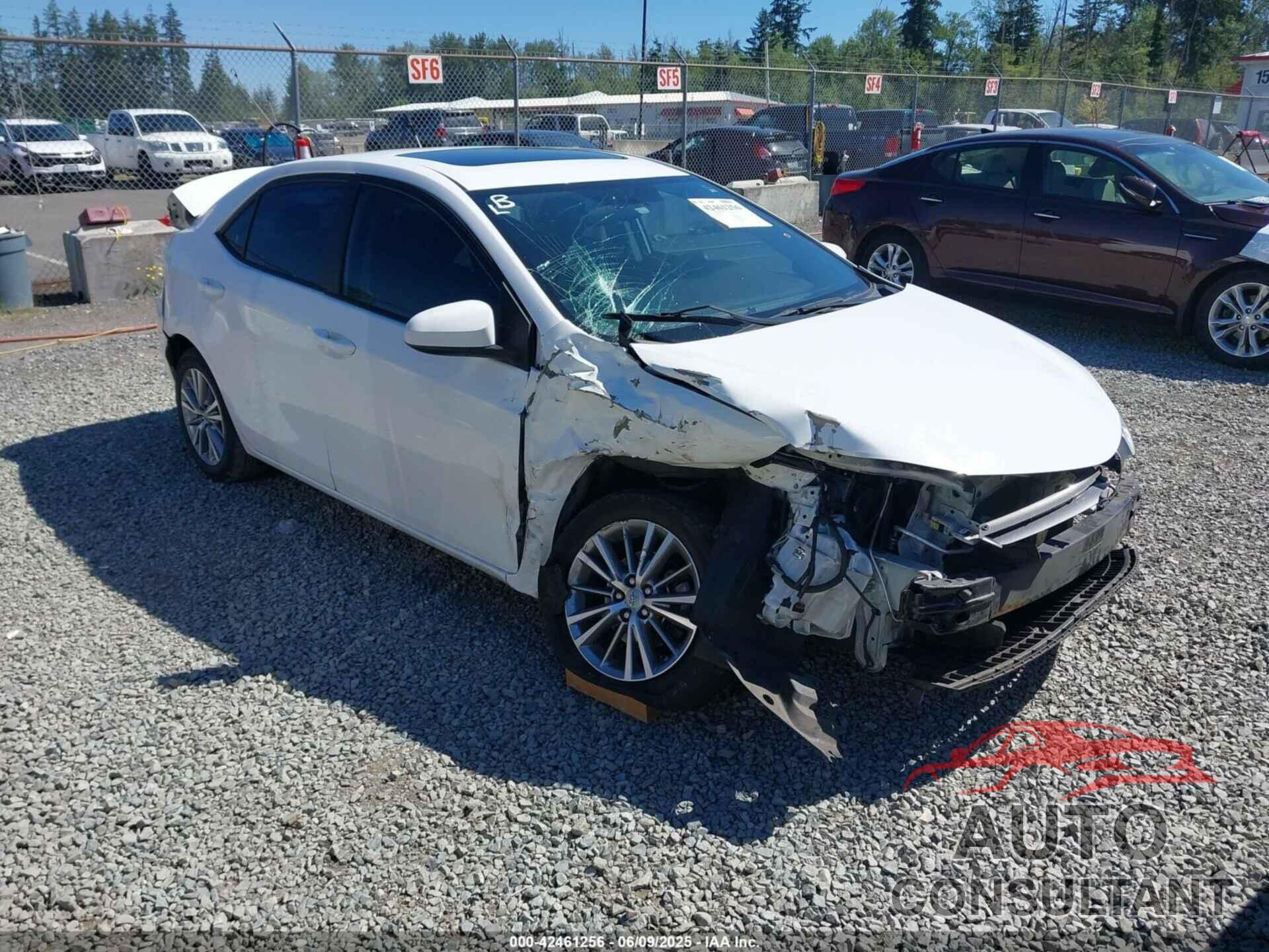 TOYOTA COROLLA 2015 - 2T1BURHE0FC285718