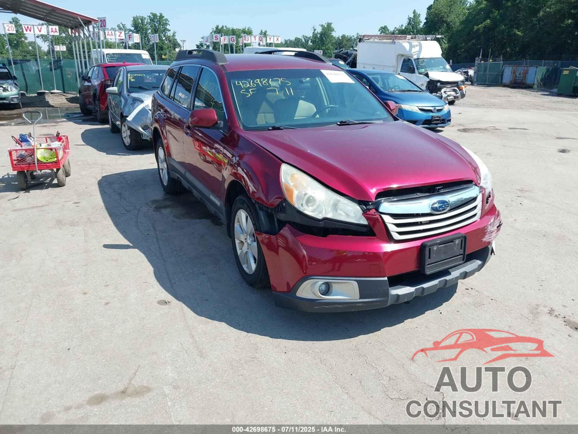 SUBARU OUTBACK 2011 - 4S4BRBCC7B3321871