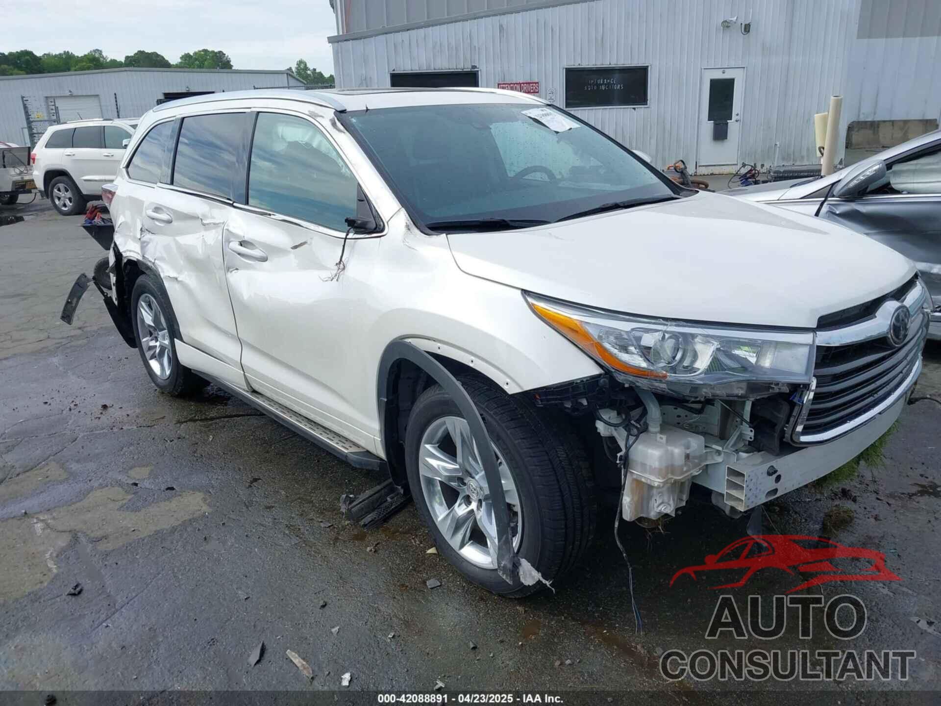 TOYOTA HIGHLANDER 2015 - 5TDDKRFH9FS087724