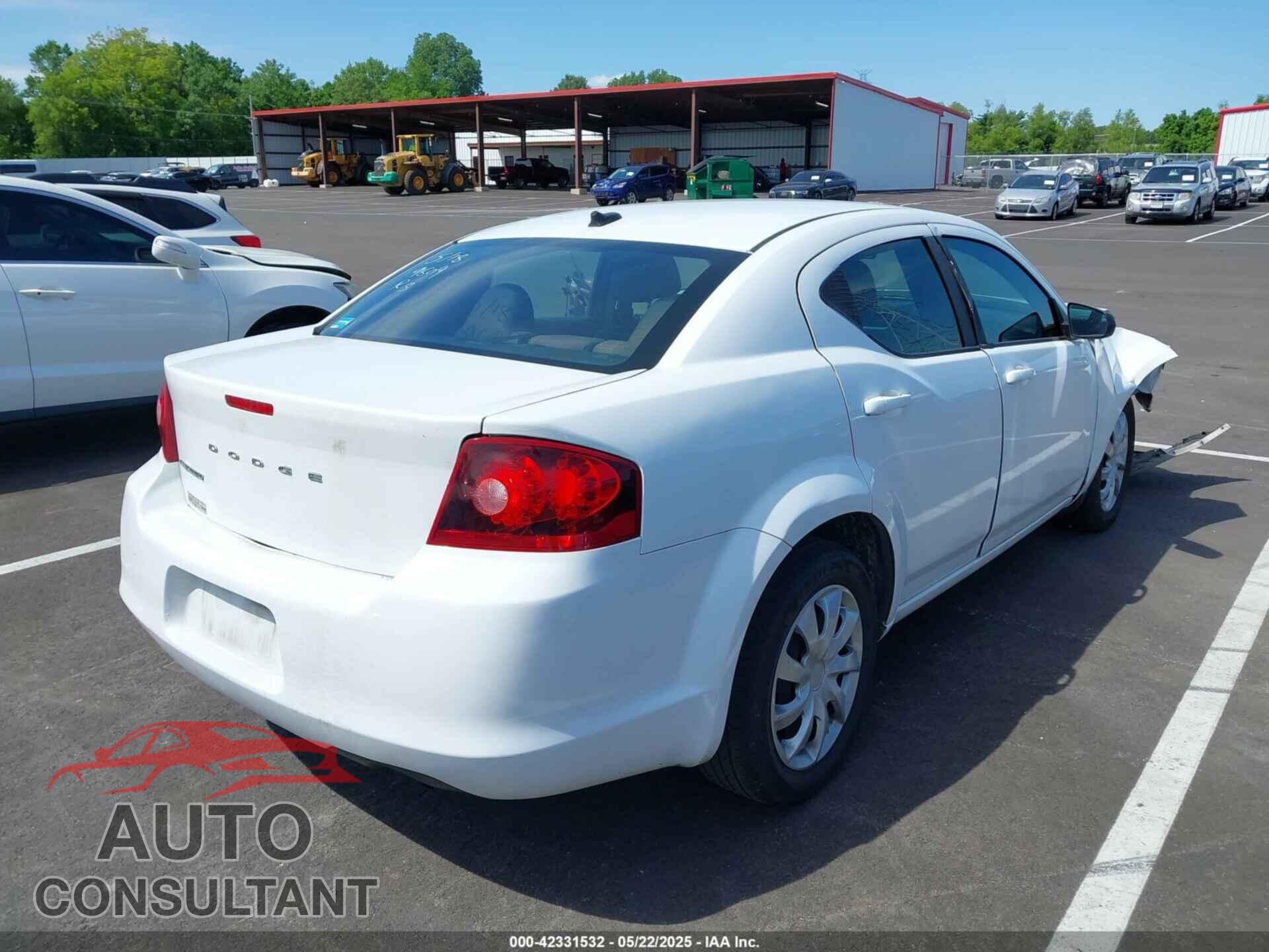 DODGE AVENGER 2013 - 1C3CDZAB3DN512211