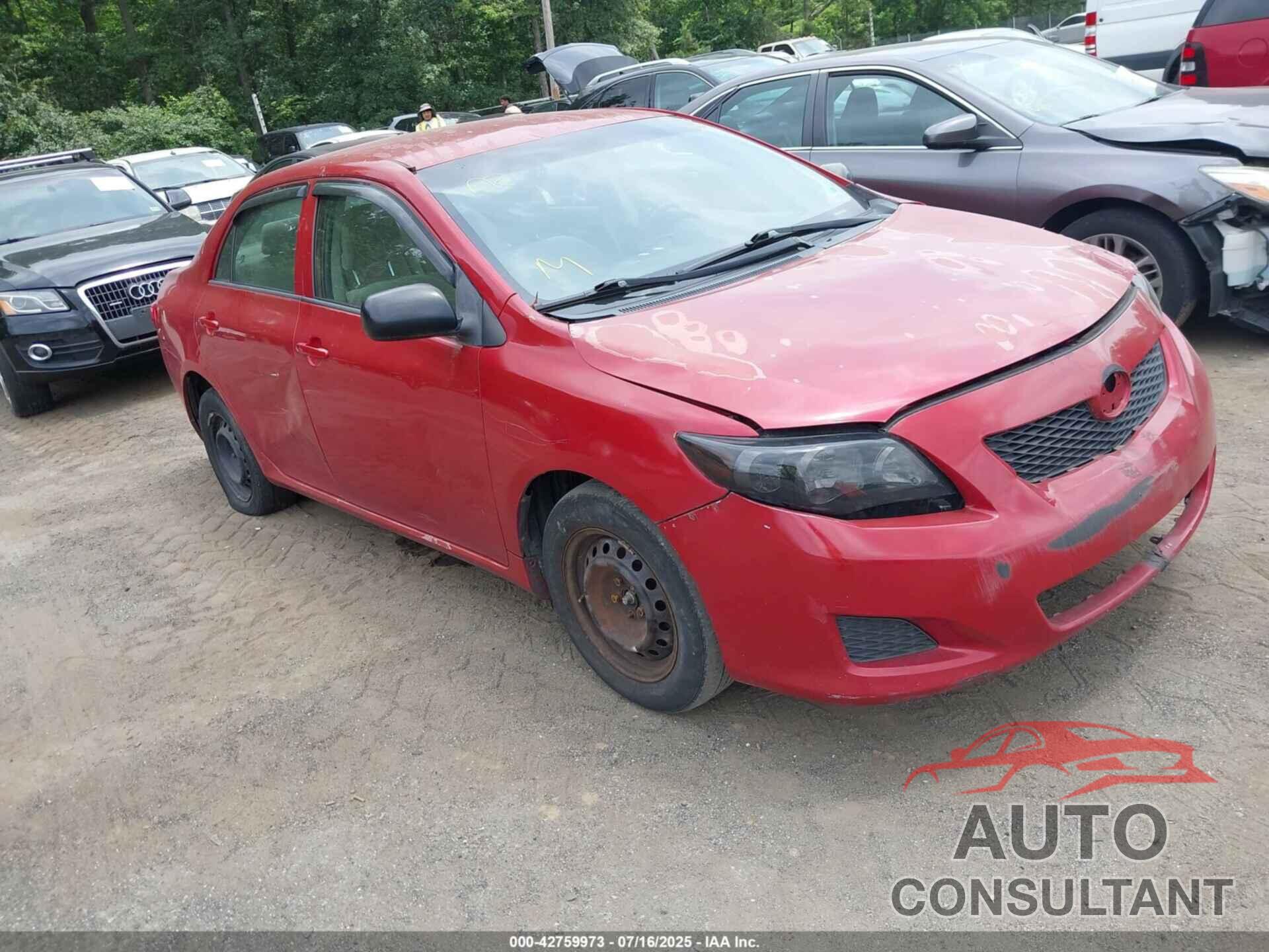 TOYOTA COROLLA 2009 - JTDBL40E199055780