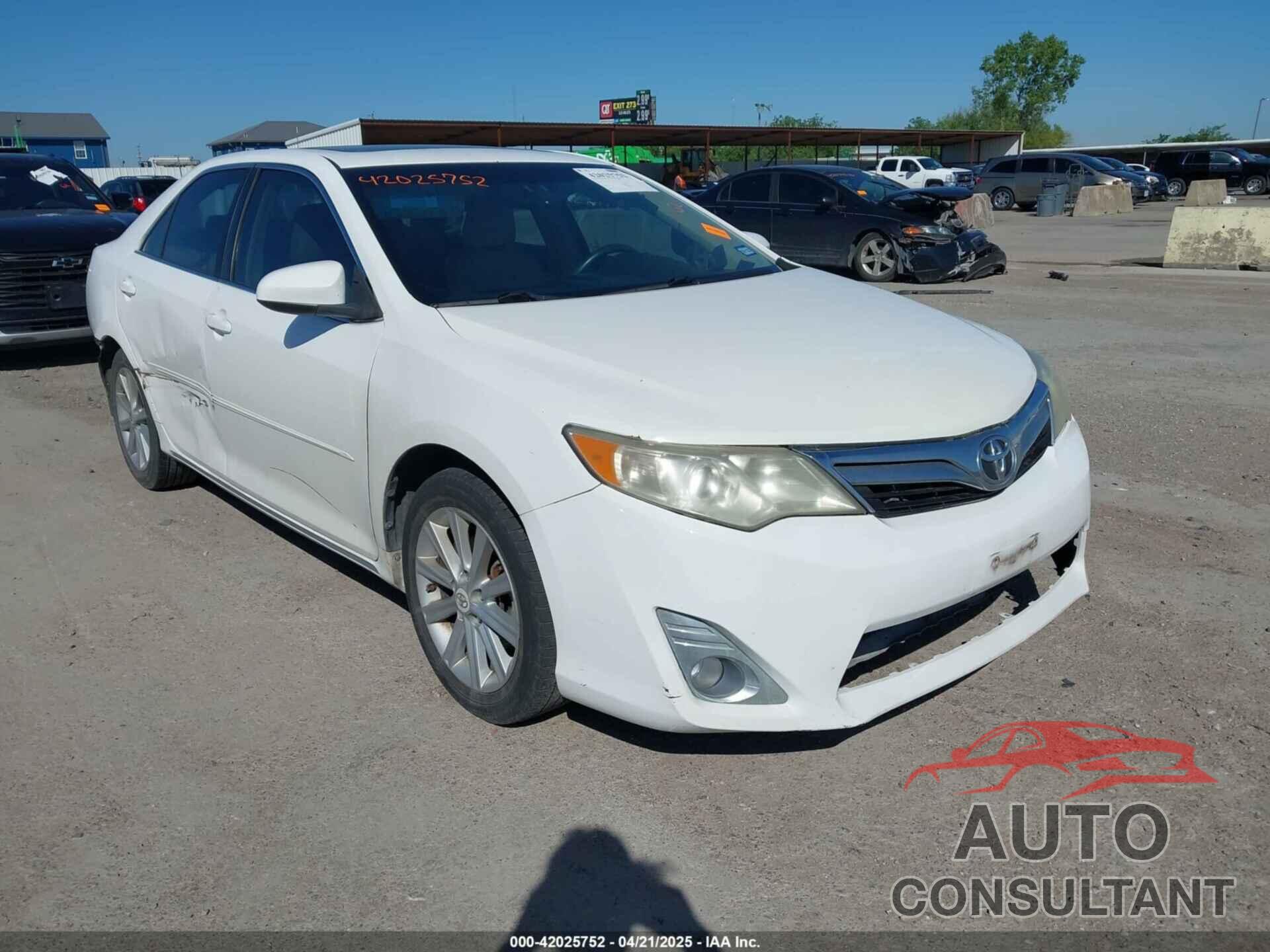 TOYOTA CAMRY 2012 - 4T4BF1FK8CR241969