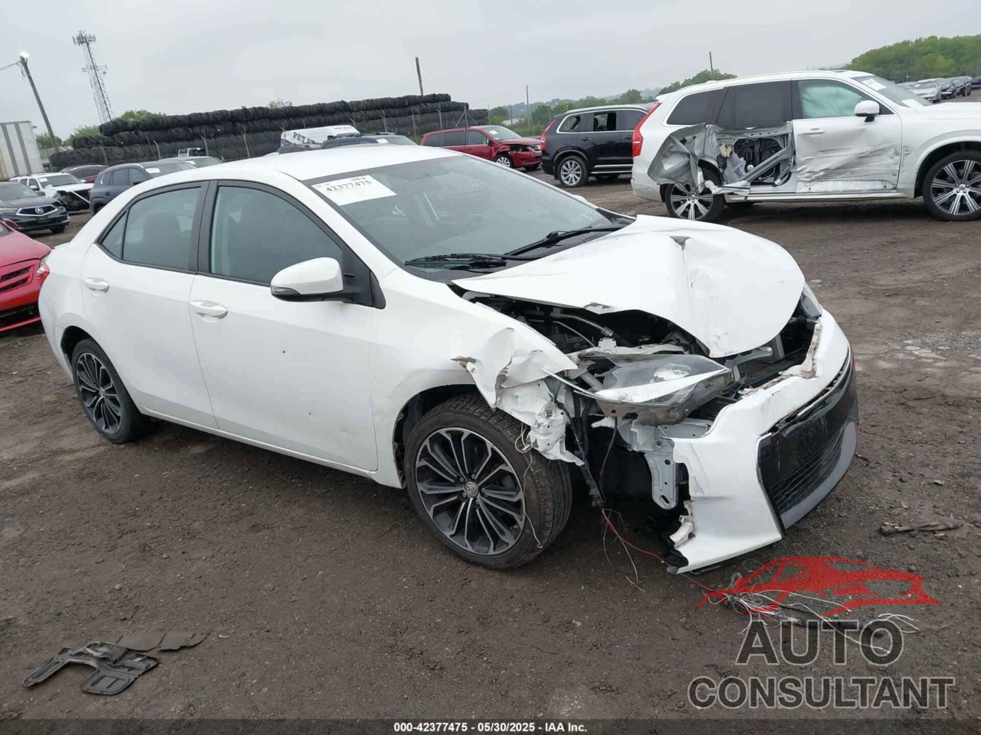 TOYOTA COROLLA 2016 - 2T1BURHE8GC587209