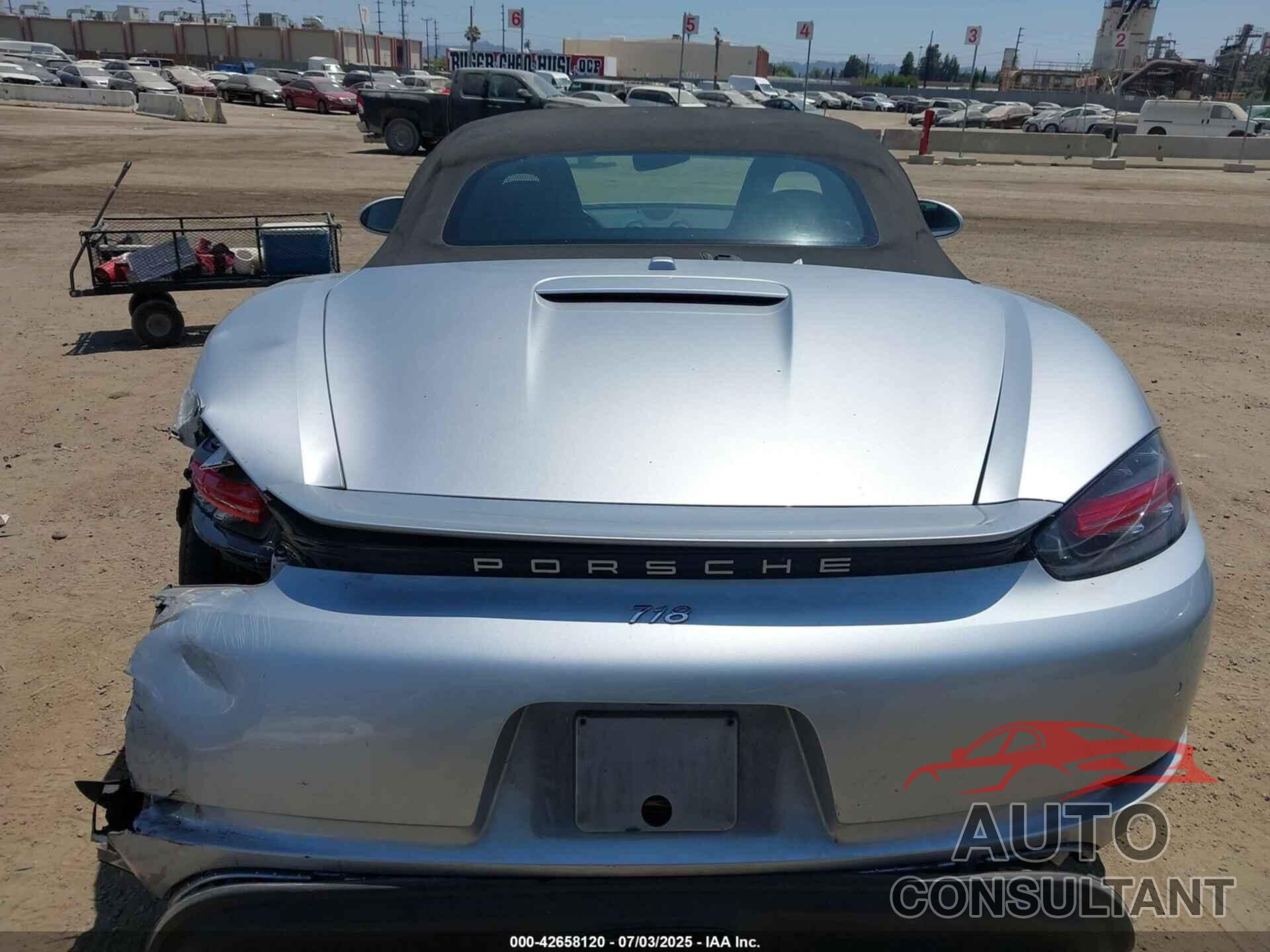 PORSCHE 718 BOXSTER 2017 - WP0CA2A80HS220216