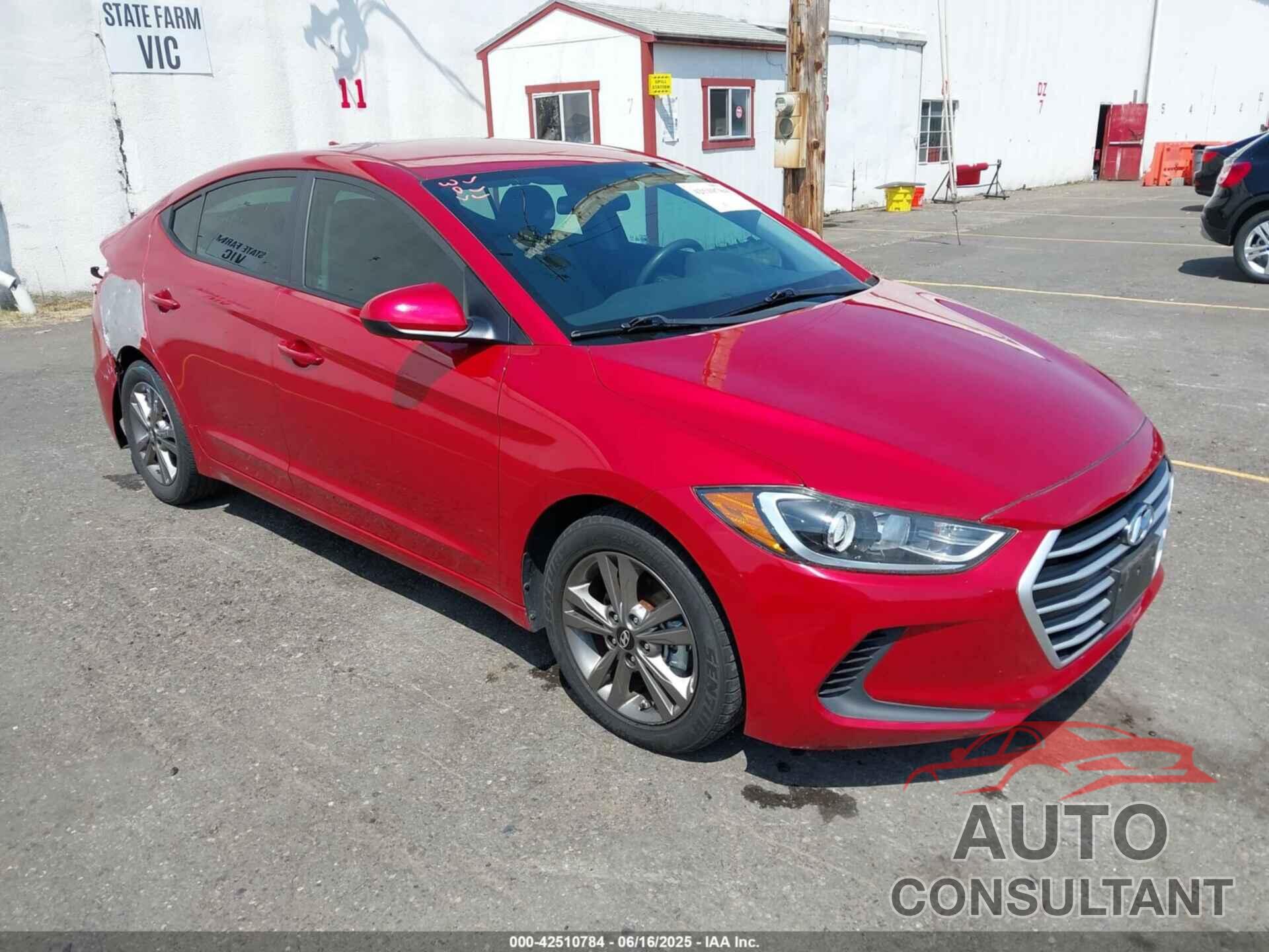 HYUNDAI ELANTRA 2017 - 5NPD84LF6HH061935