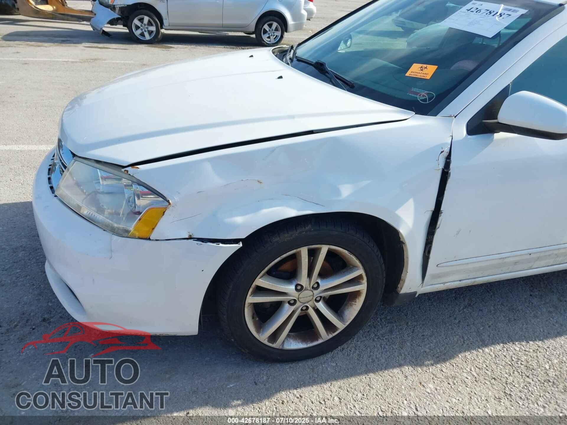 DODGE AVENGER 2012 - 1C3CDZEGXCN269467