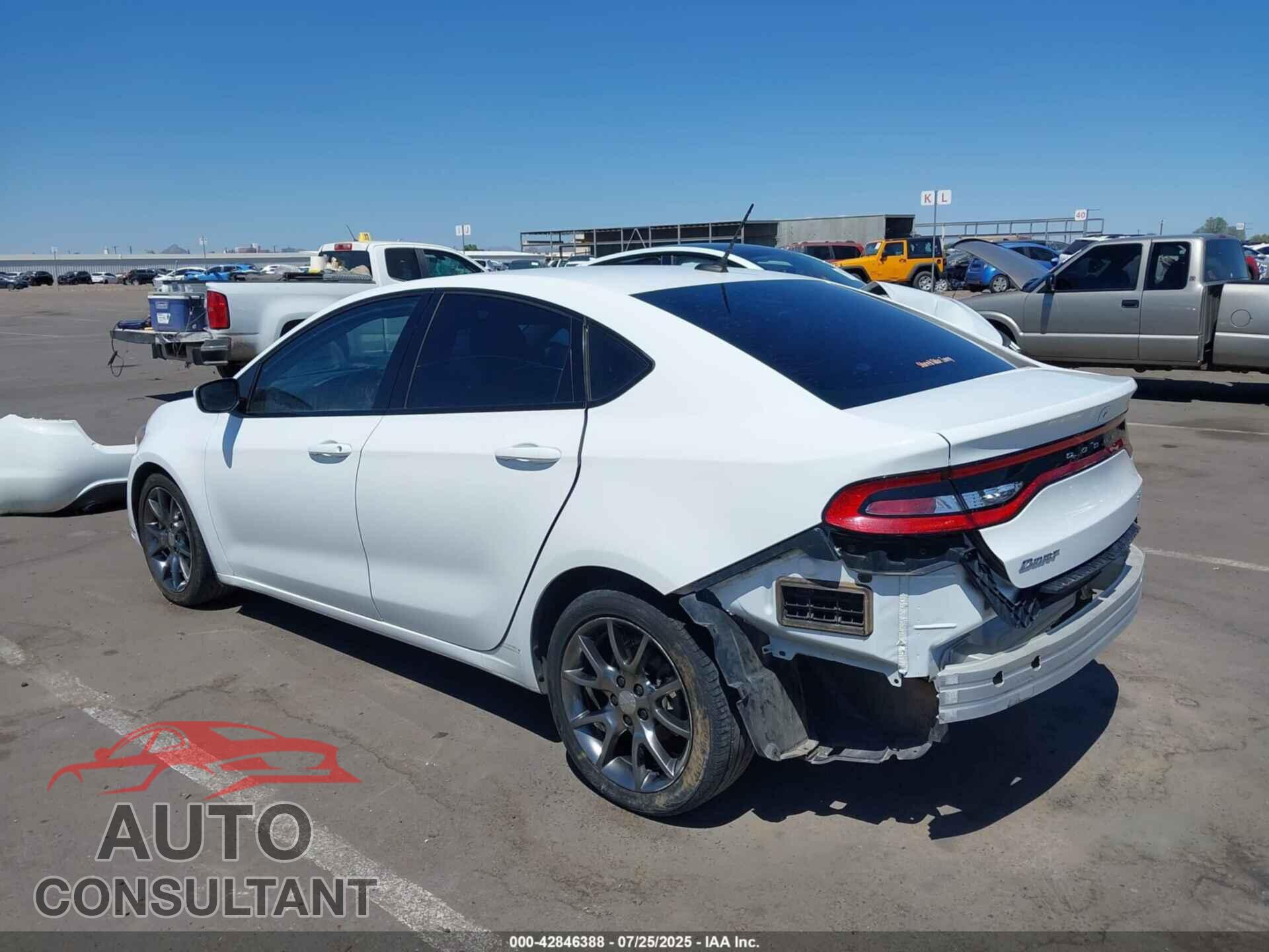 DODGE DART 2013 - 1C3CDFBA3DD345522