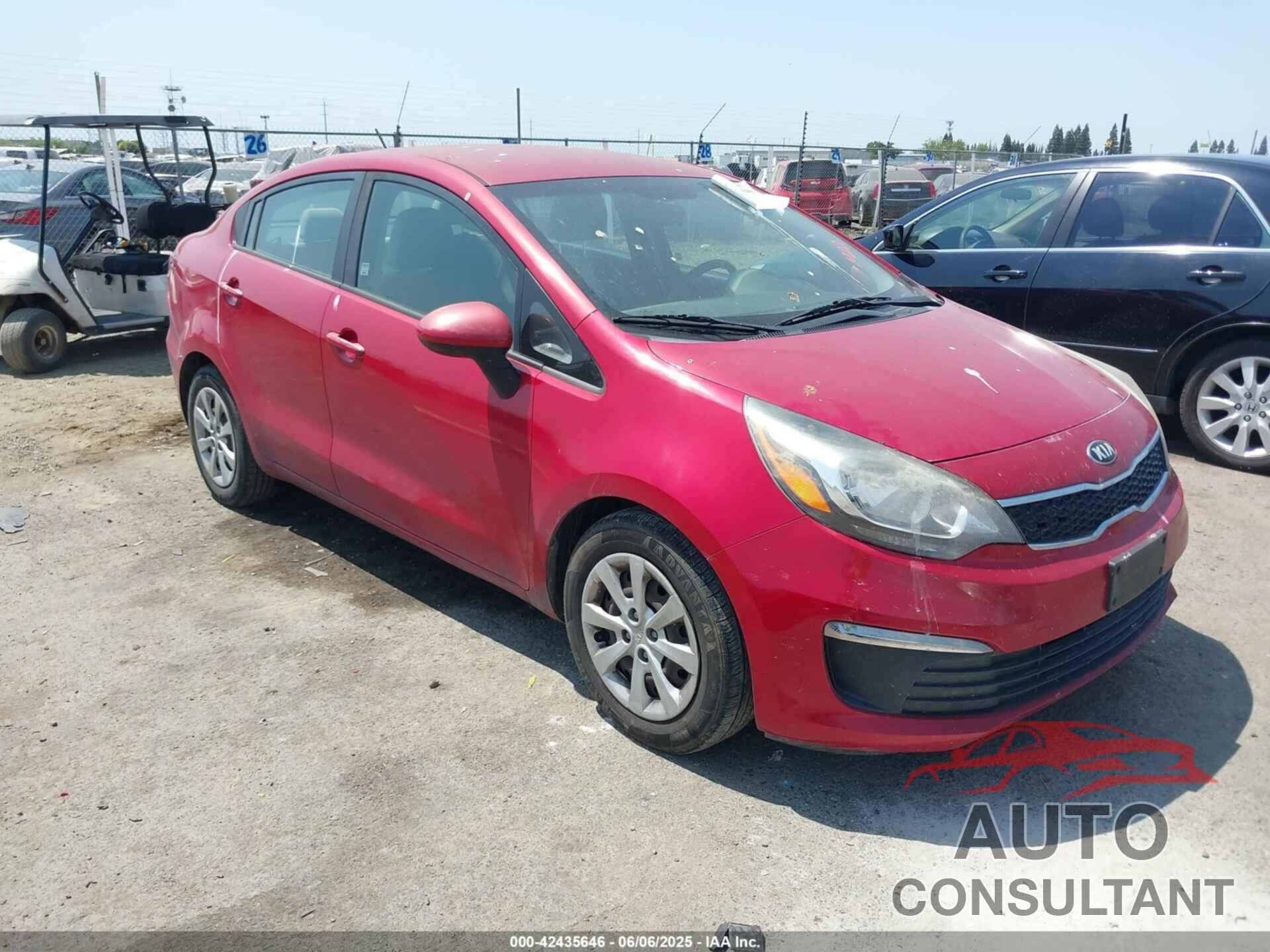 KIA RIO 2016 - KNADN4A34G6627629