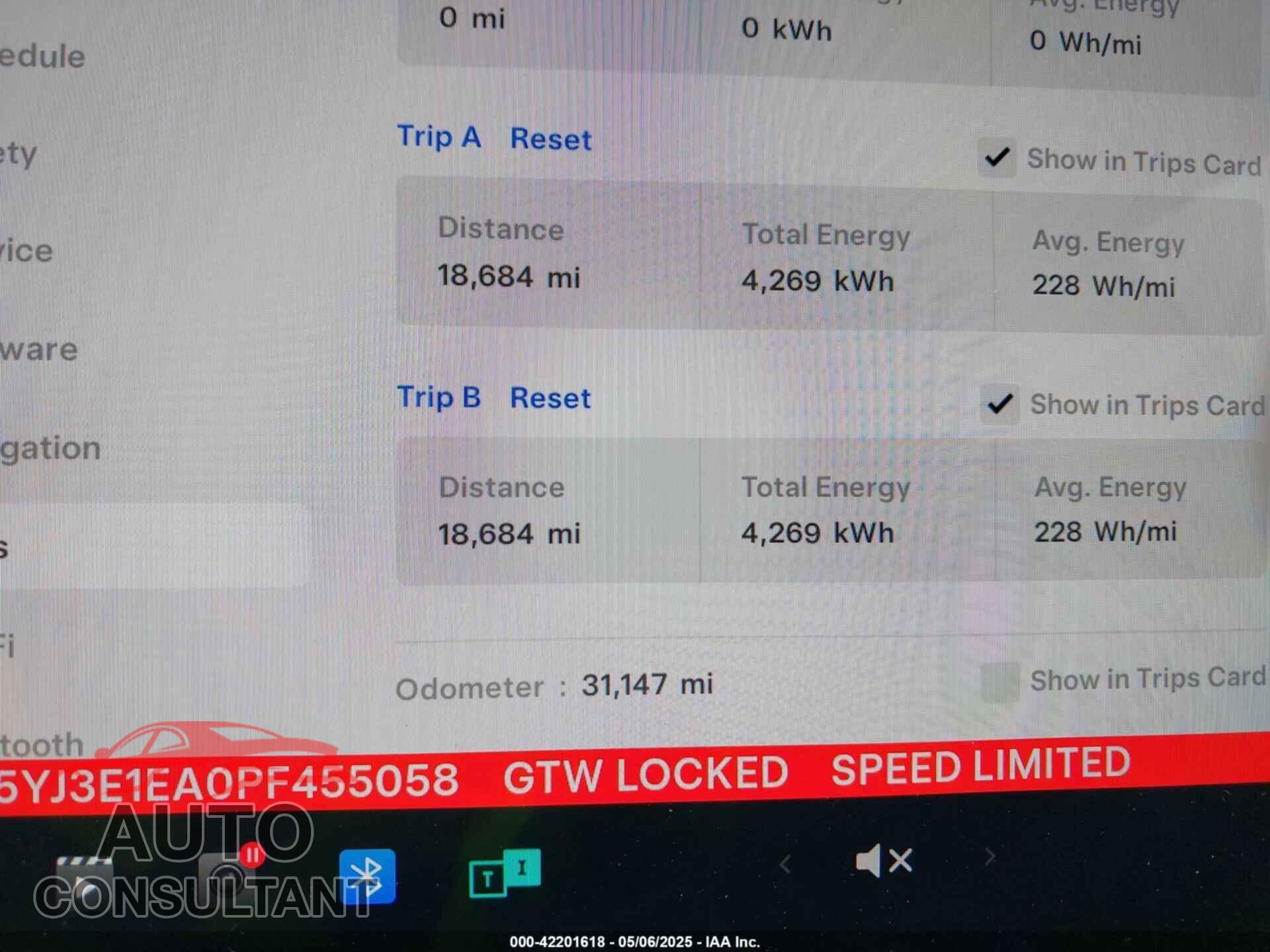 TESLA MODEL 3 2023 - 5YJ3E1EA0PF455058