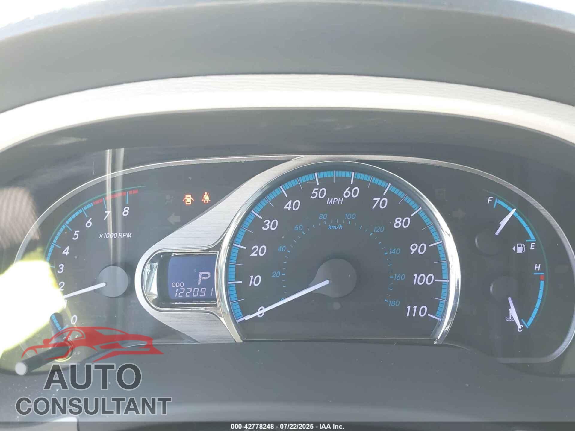 TOYOTA SIENNA 2012 - 5TDYK3DC6CS240285