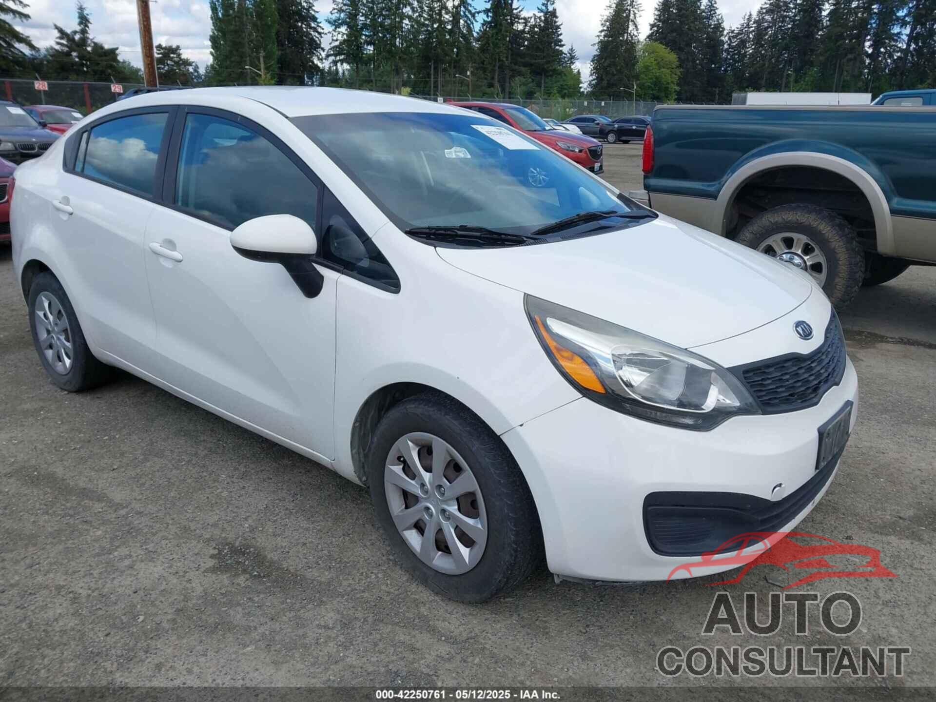 KIA RIO 2012 - KNADM4A30C6041927