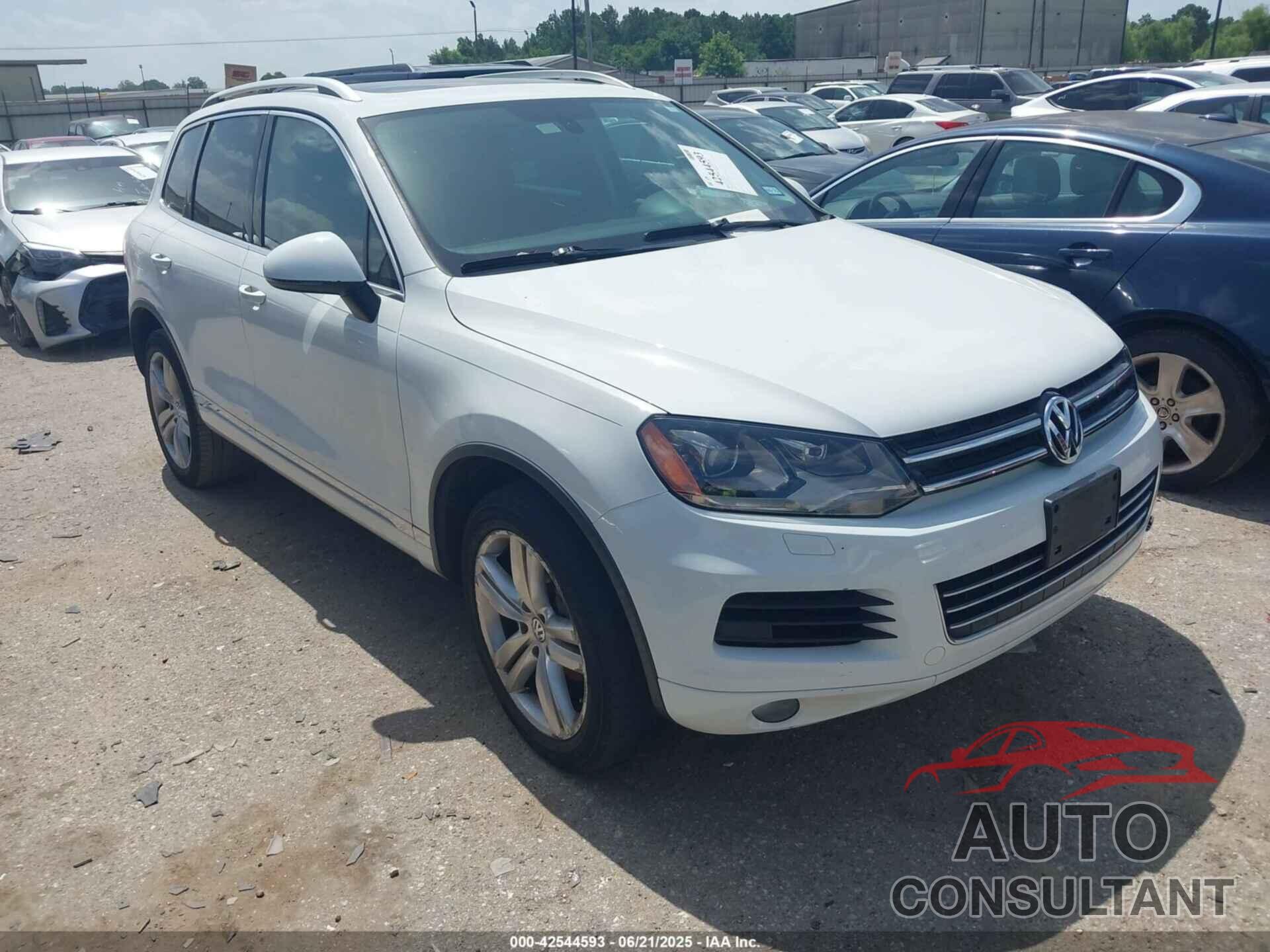 VOLKSWAGEN TOUAREG 2012 - WVGEF9BP2CD007138