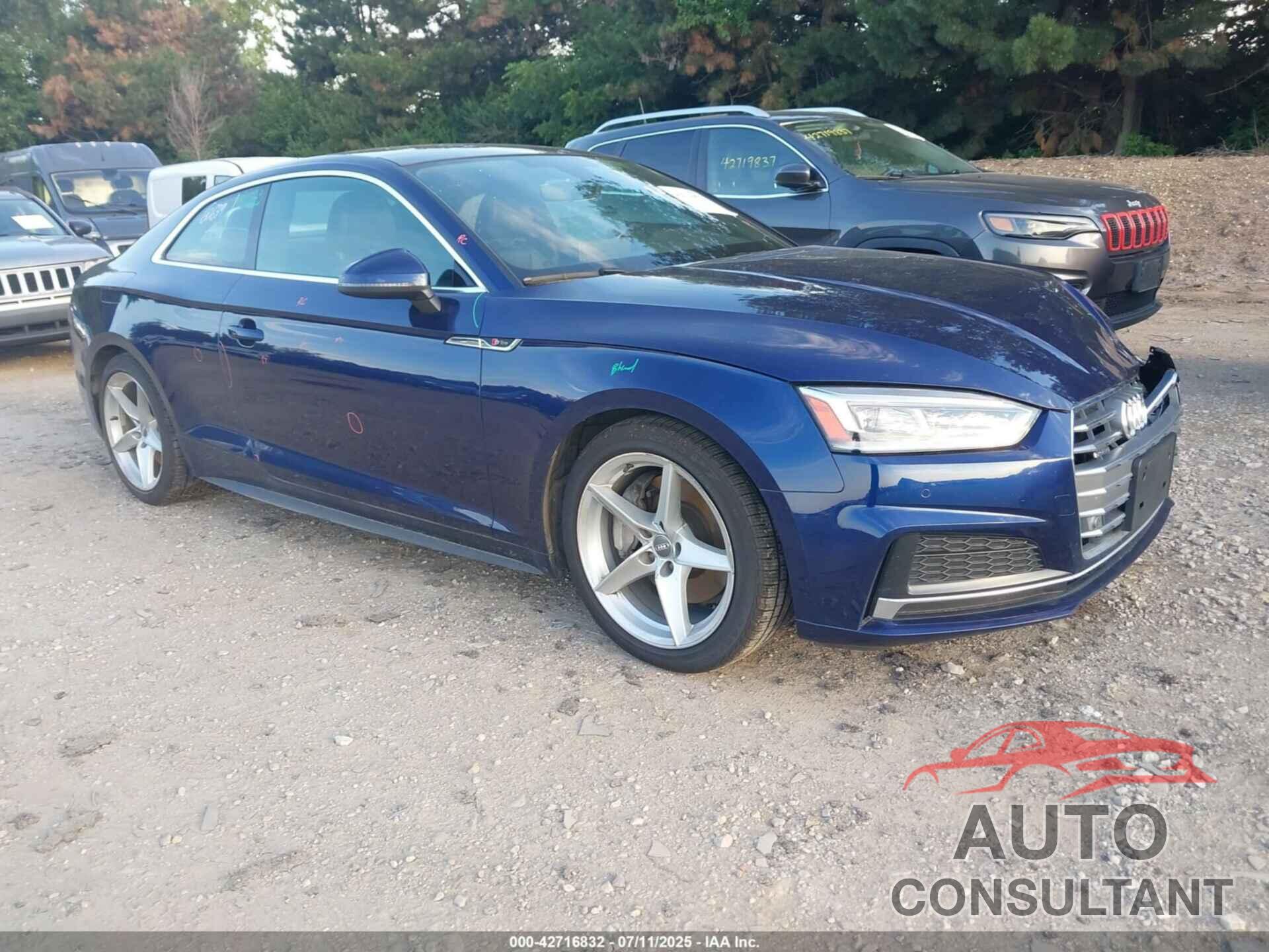AUDI A5 2019 - WAUTNAF56KA079935
