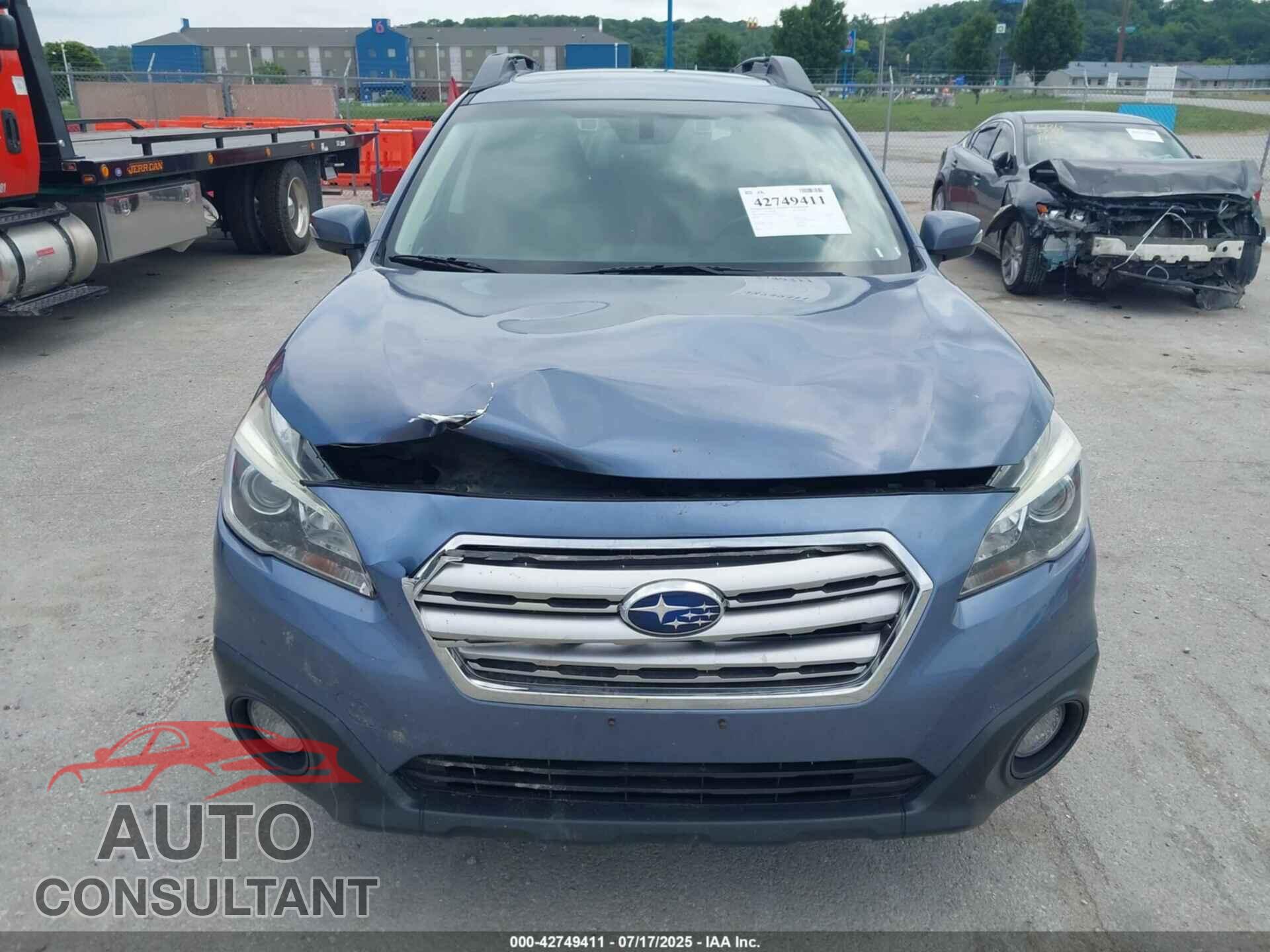 SUBARU OUTBACK 2017 - 4S4BSANC2H3216384