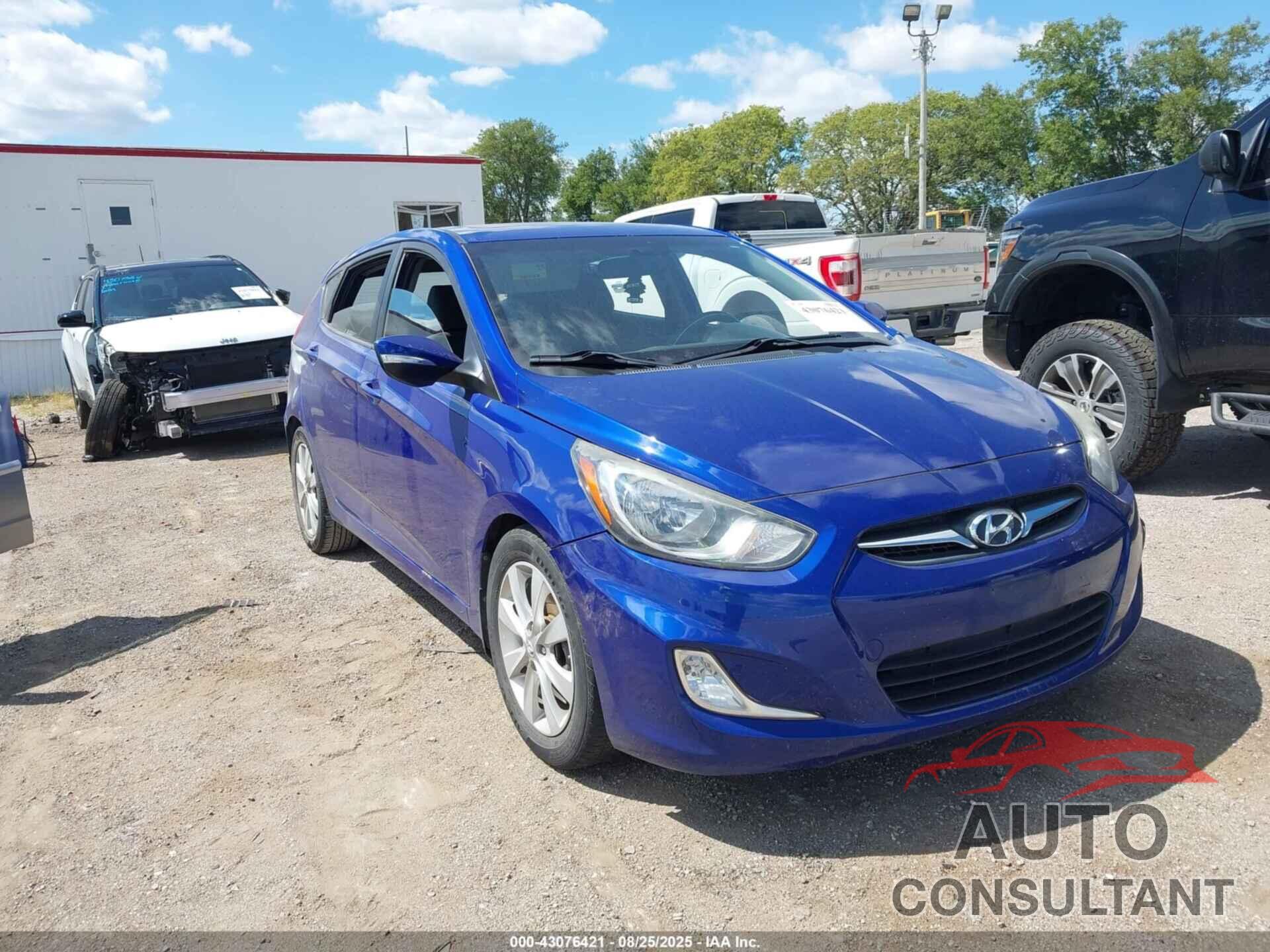 HYUNDAI ACCENT 2013 - KMHCU5AEXDU092480