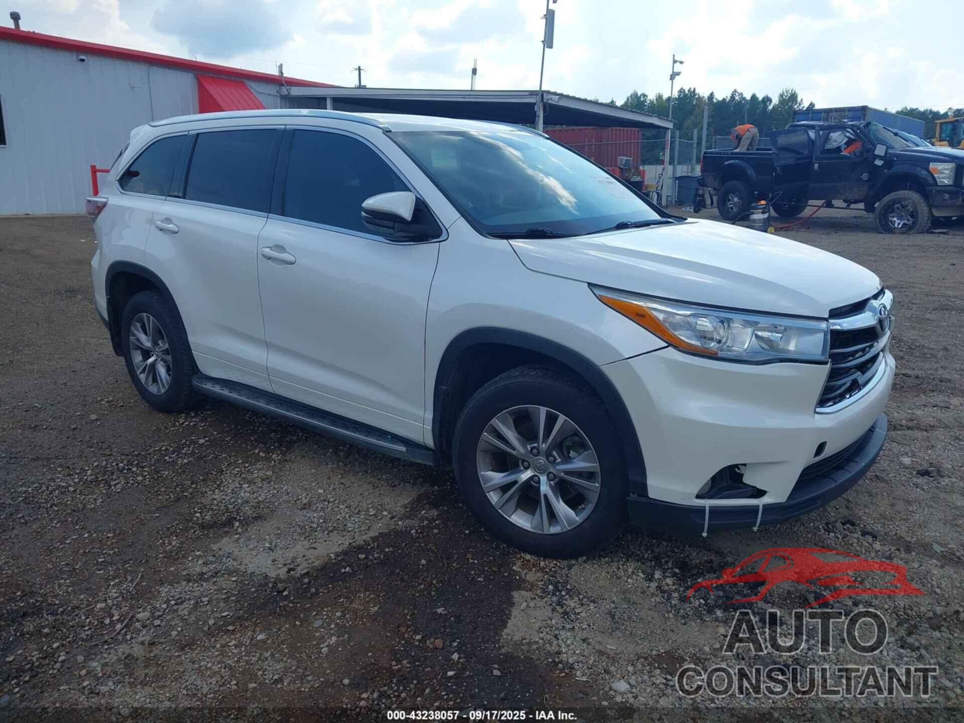 TOYOTA HIGHLANDER 2015 - 5TDKKRFH3FS115847