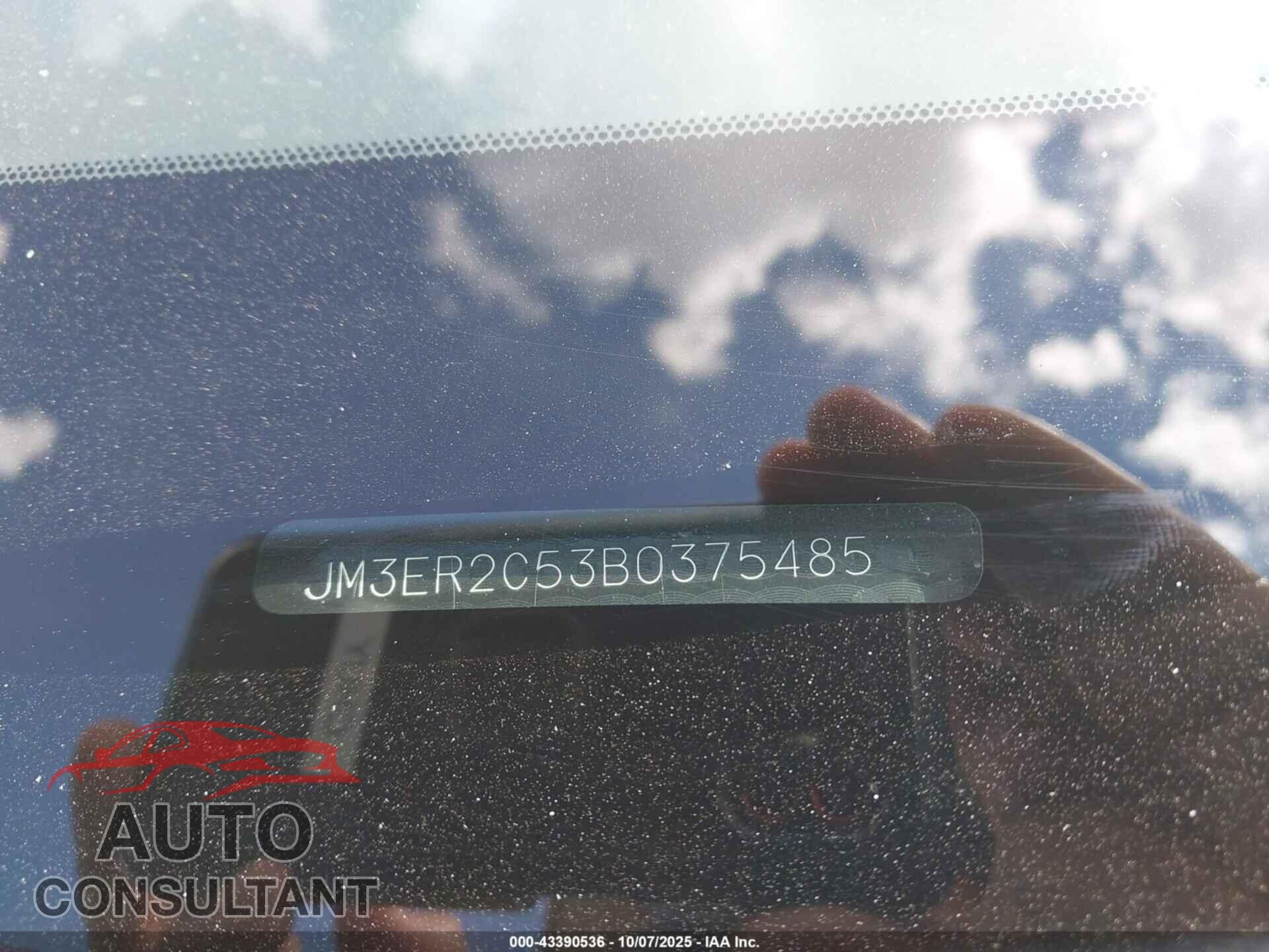 MAZDA CX-7 2011 - JM3ER2C53B0375485