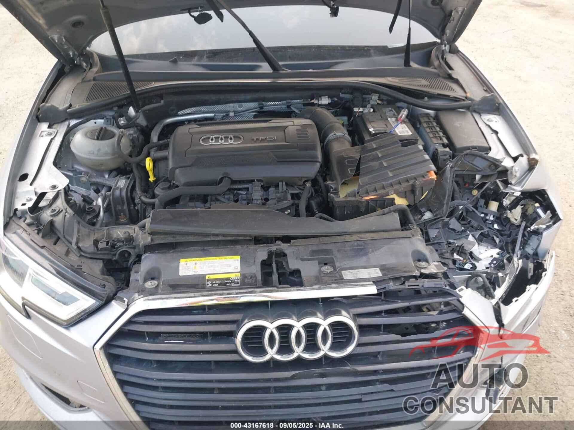 AUDI A3 2017 - WAUB8GFF3H1033941