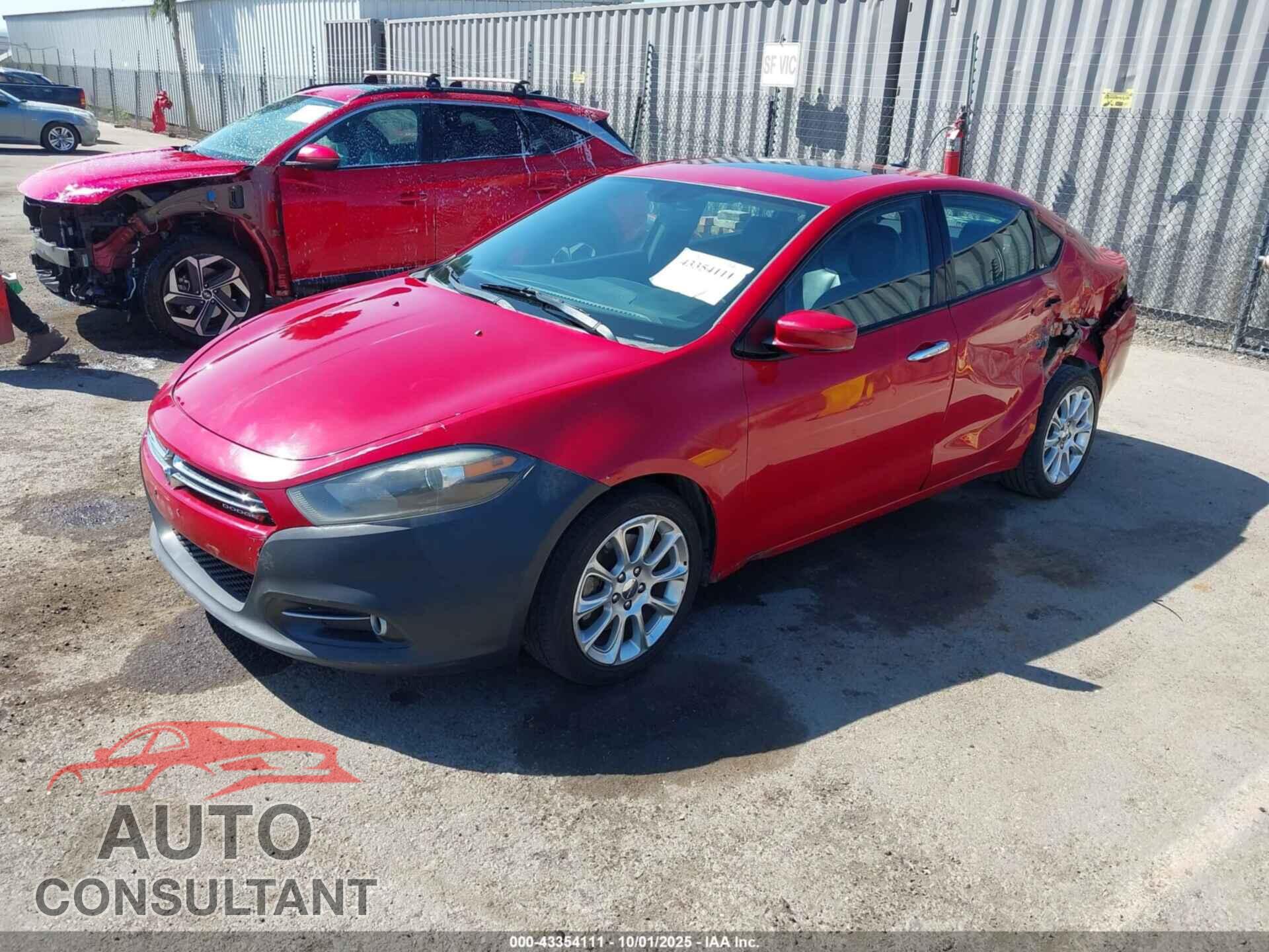 DODGE DART 2014 - 1C3CDFCB8ED903986