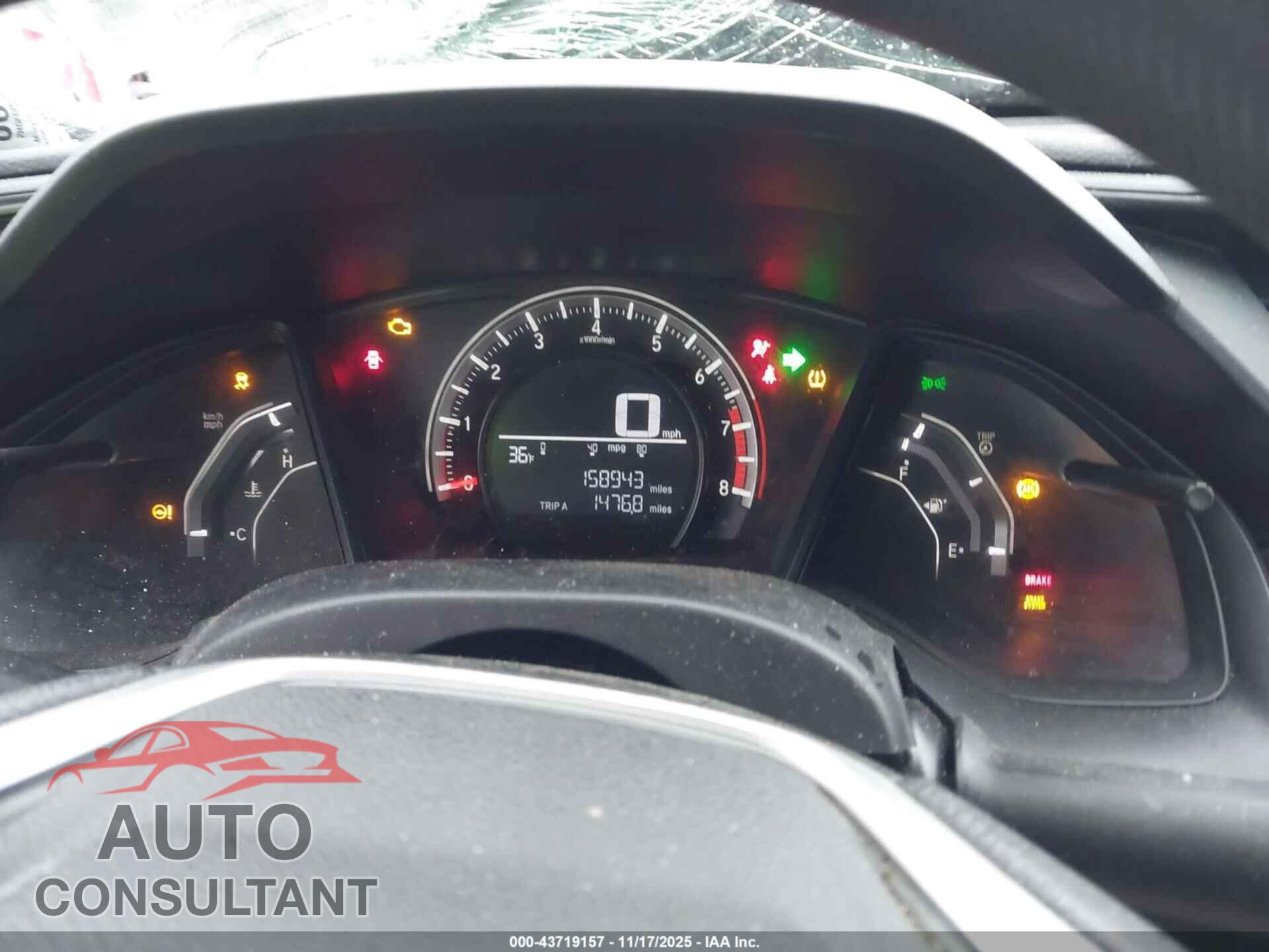HONDA CIVIC 2017 - 2HGFC2F54HH535552