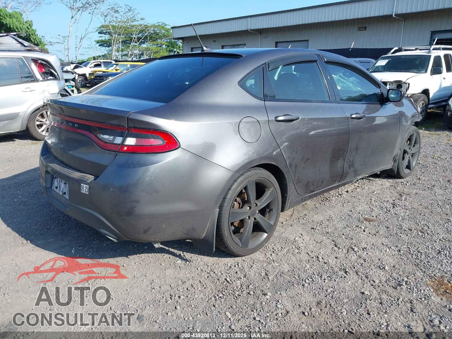 DODGE DART 2015 - 1C3CDFBB5FD345159