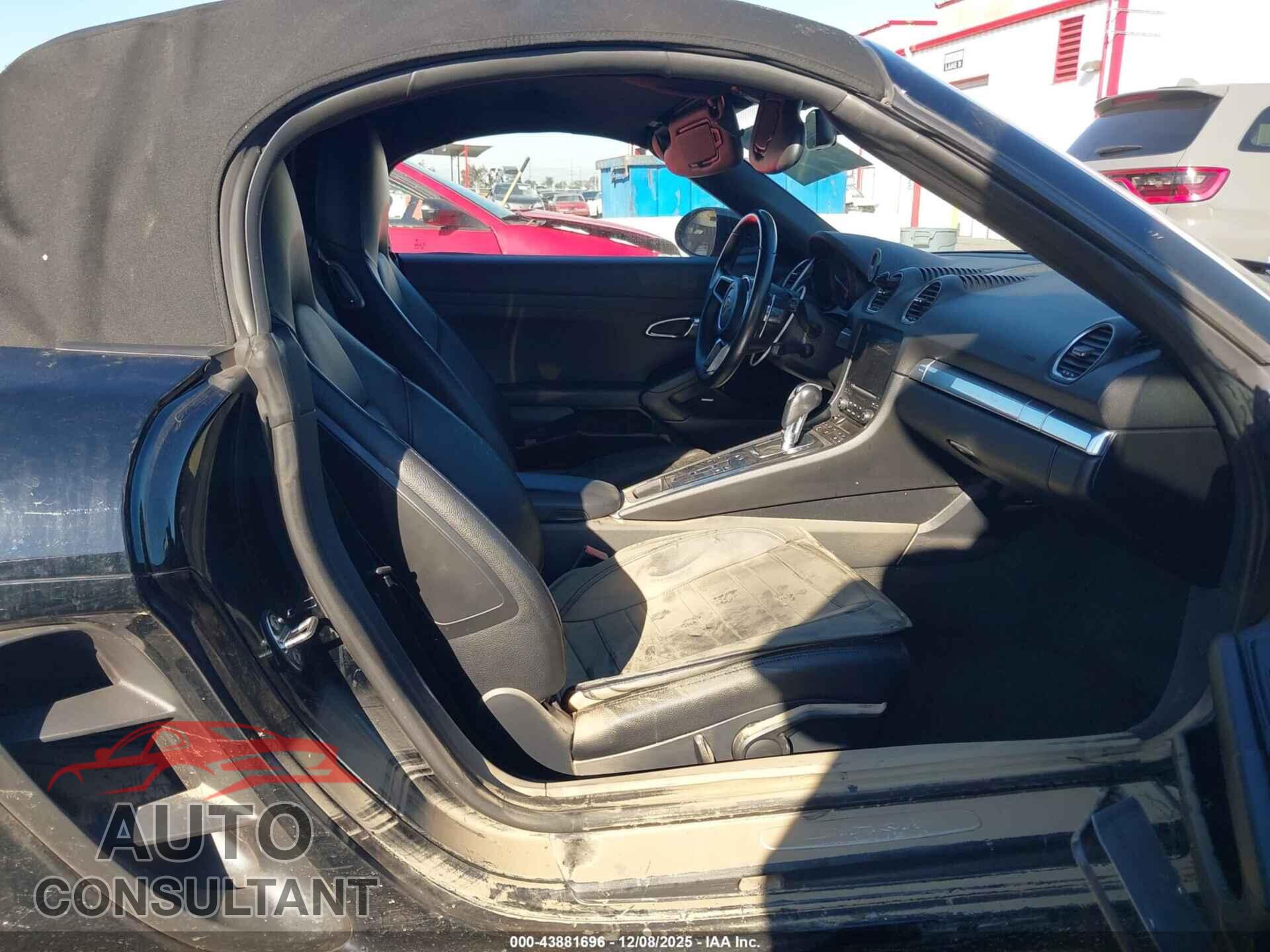 PORSCHE 718 BOXSTER 2017 - WP0CA2A80HS221690