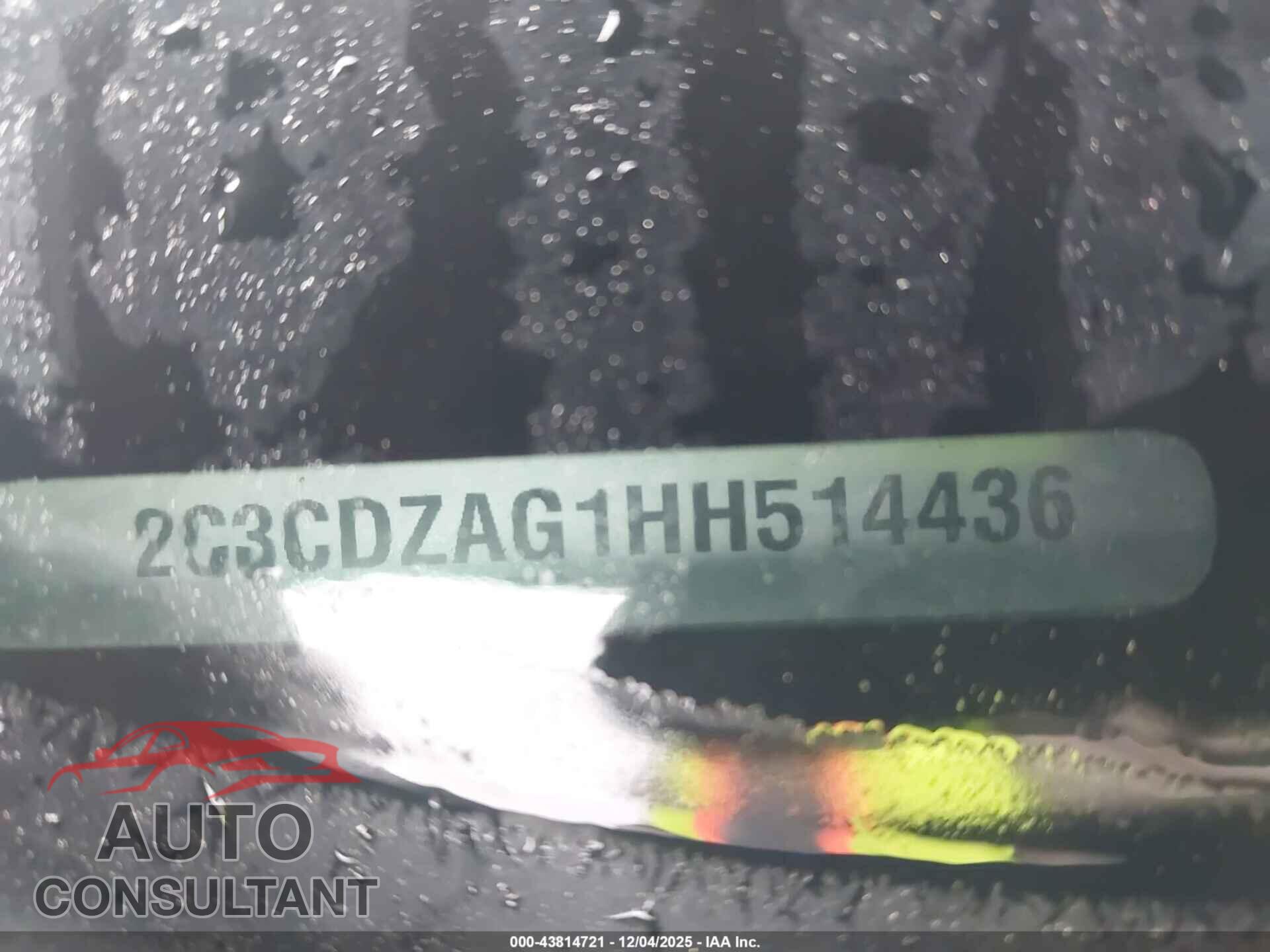 DODGE CHALLENGER 2017 - 2C3CDZAG1HH514436