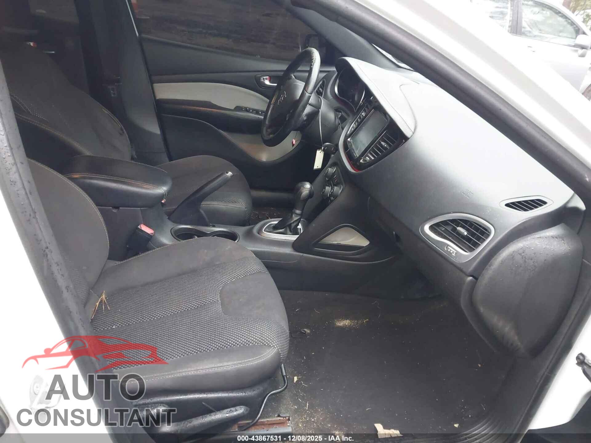 DODGE DART 2015 - 1C3CDFBB2FD316234