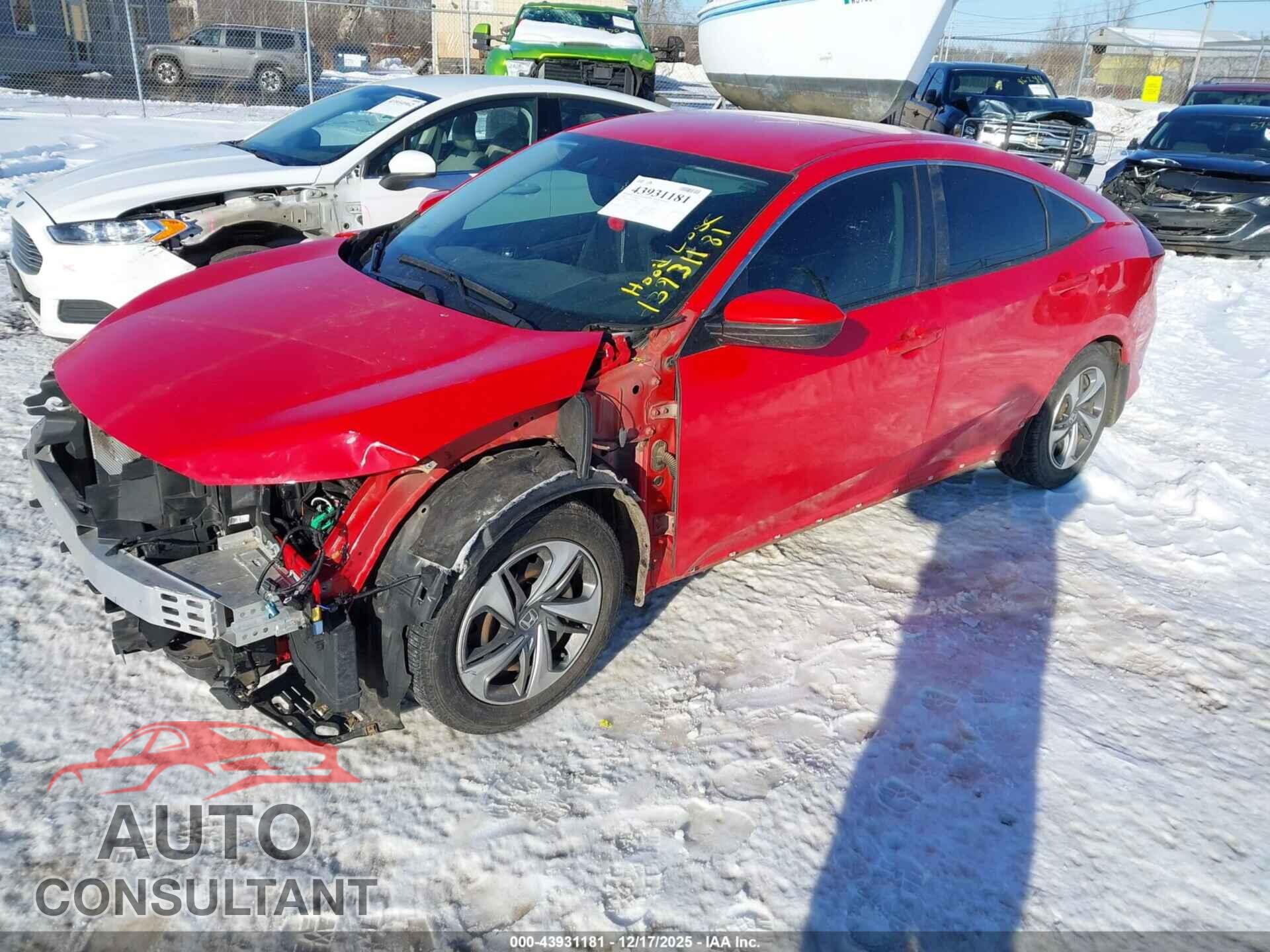 HONDA CIVIC 2019 - 2HGFC2F69KH527821