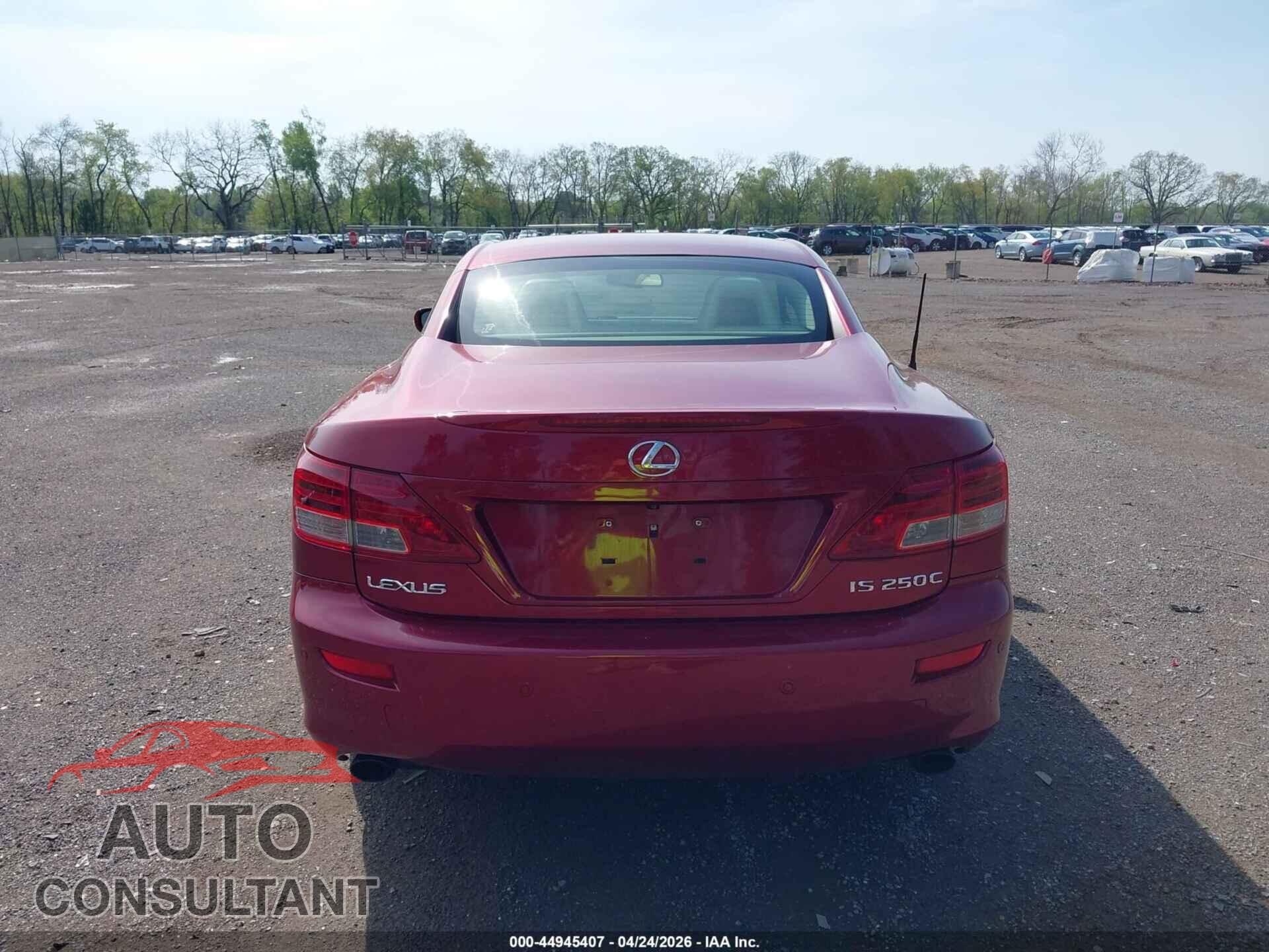 LEXUS IS 250C 2010 - JTHFF2C22A2508718