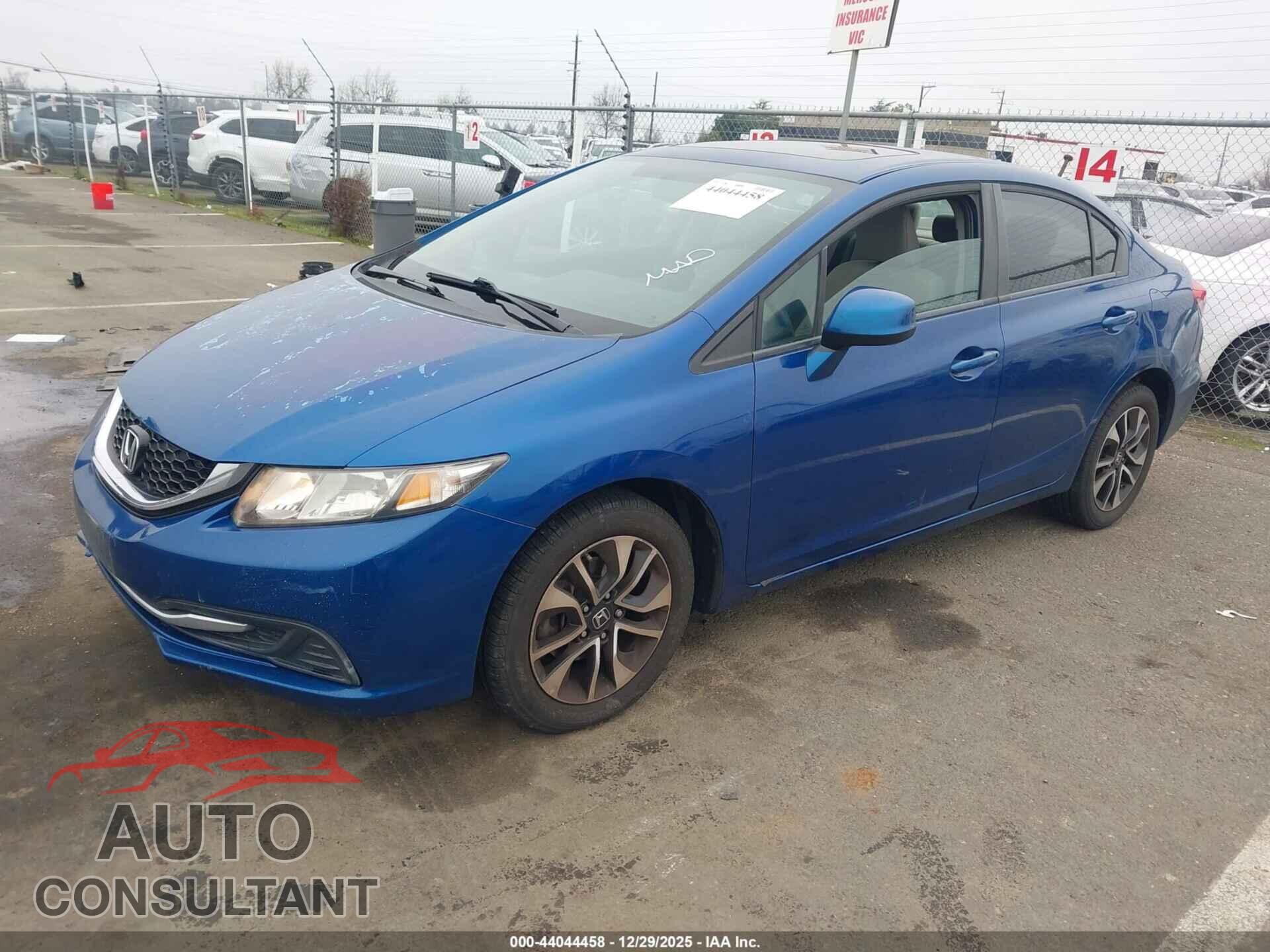 HONDA CIVIC 2013 - 19XFB2F89DE251268