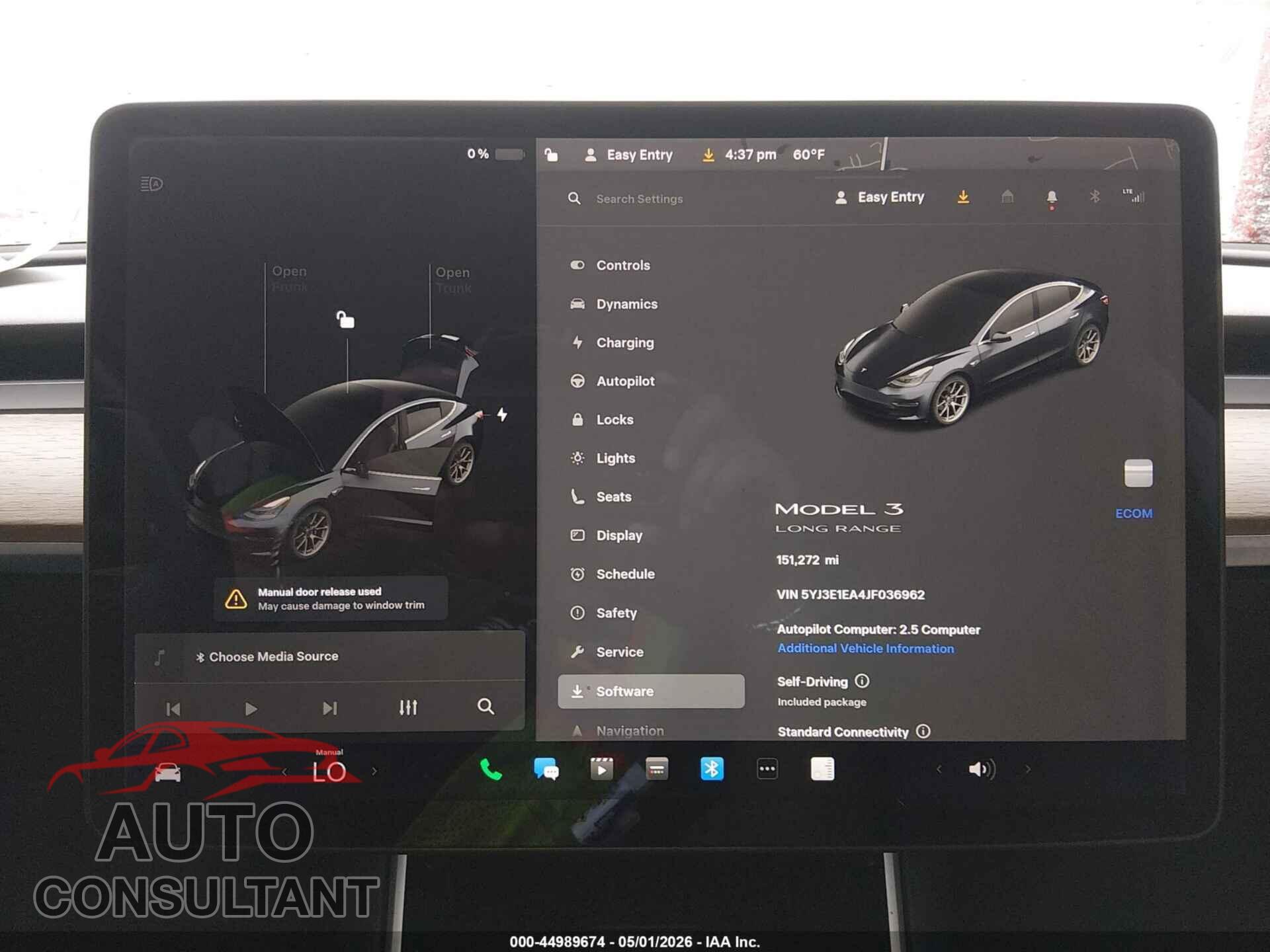 TESLA MODEL 3 2018 - 5YJ3E1EA4JF036962