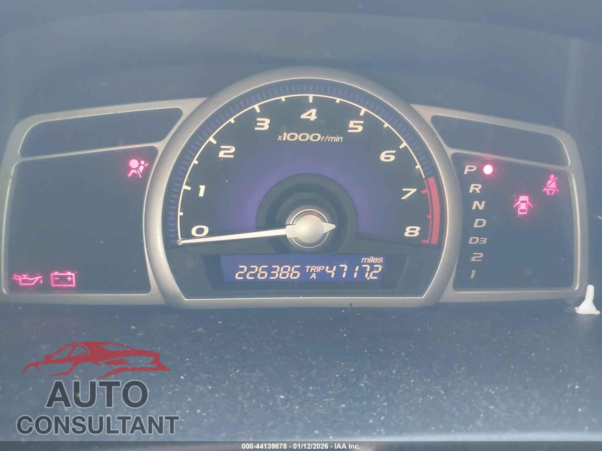 HONDA CIVIC 2010 - 19XFA1F56AE047221