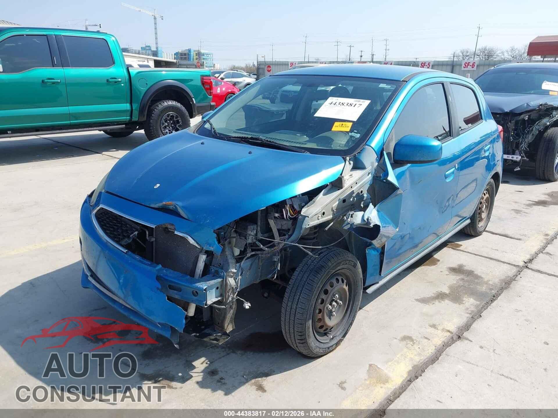 MITSUBISHI MIRAGE 2018 - ML32A3HJ2JH006263