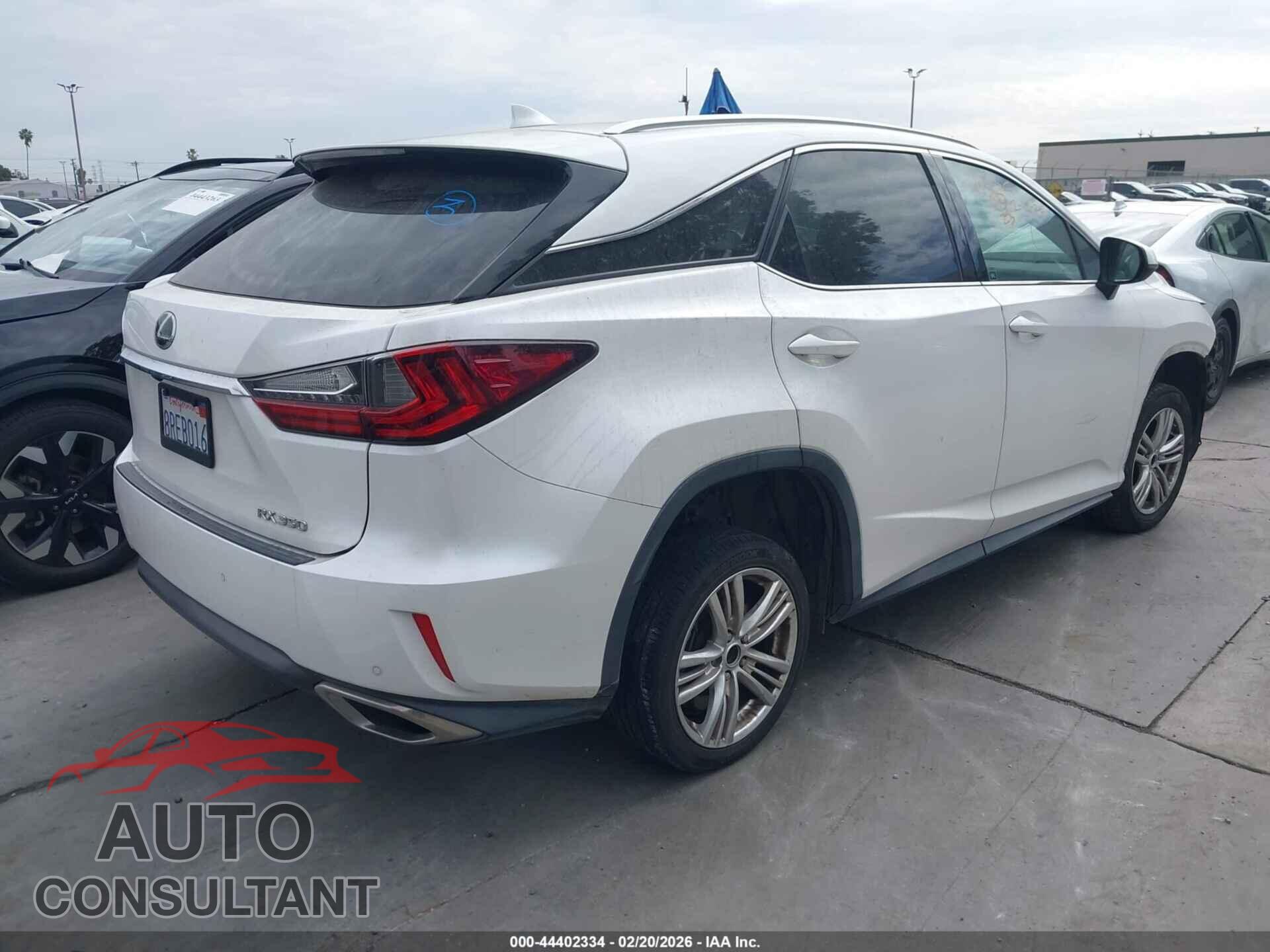LEXUS RX 350 2017 - 2T2ZZMCA2HC050761