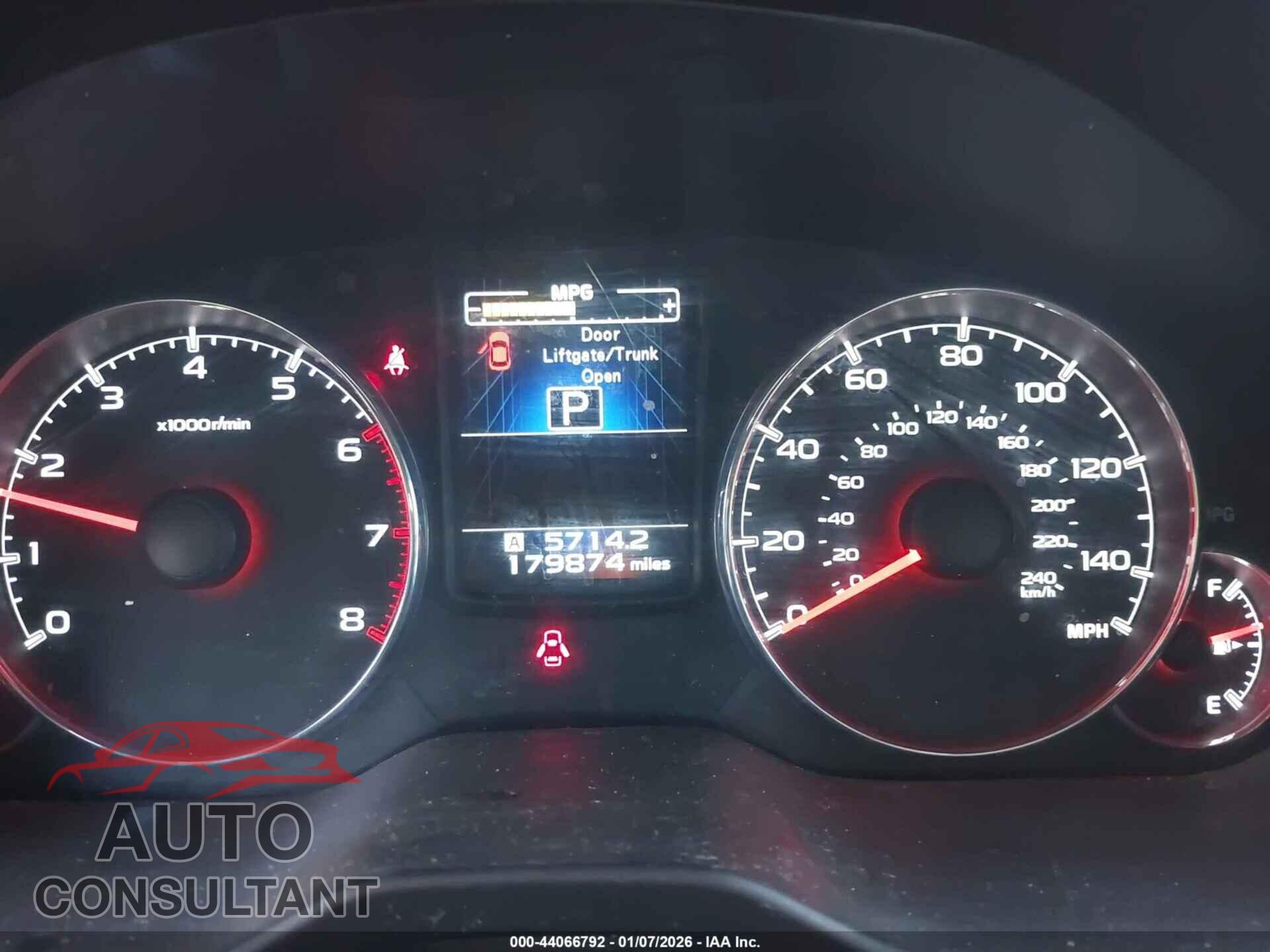 SUBARU OUTBACK 2013 - 4S4BRBKC2D3258232