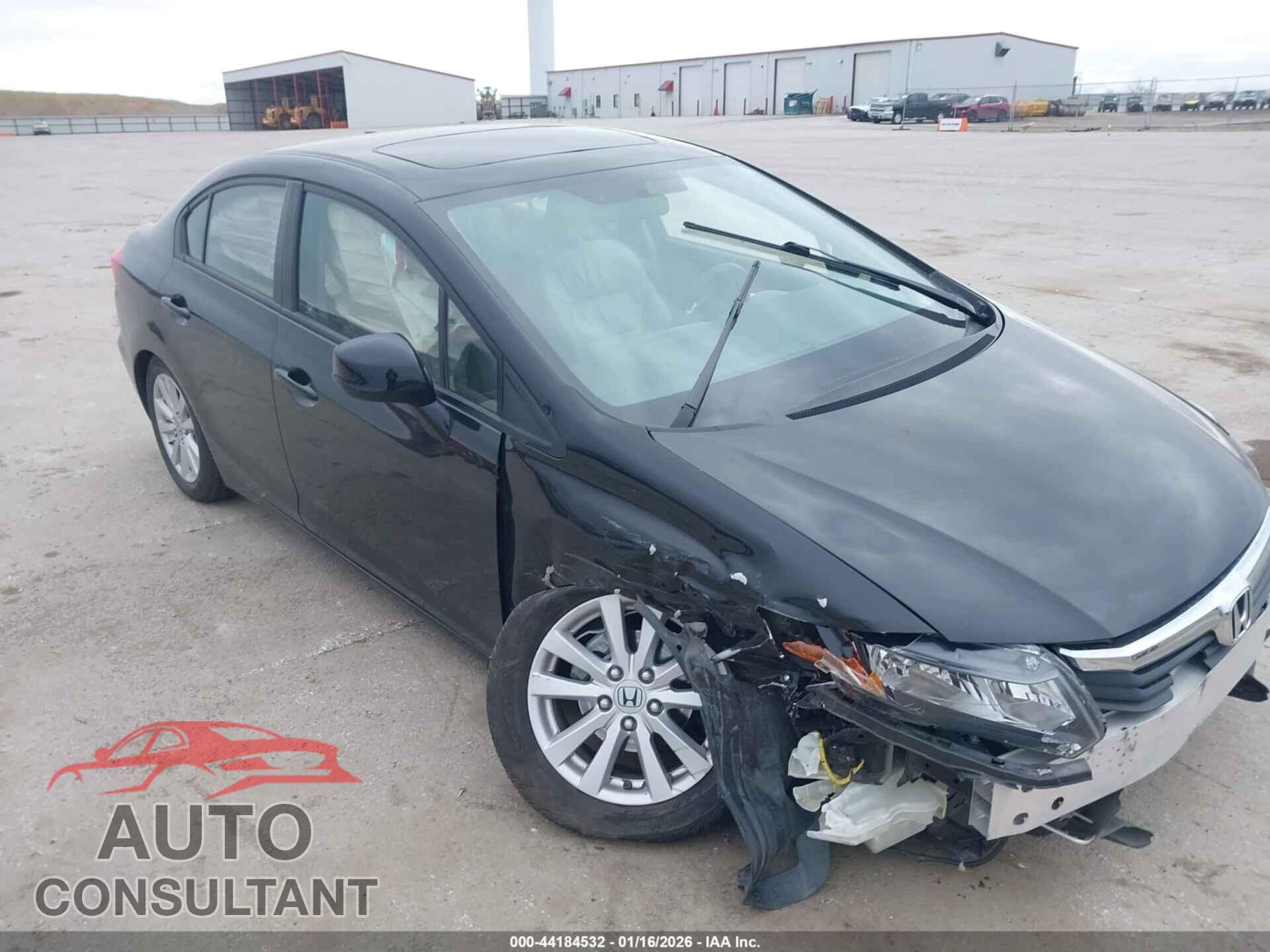 HONDA CIVIC 2012 - 19XFB2F99CE076785