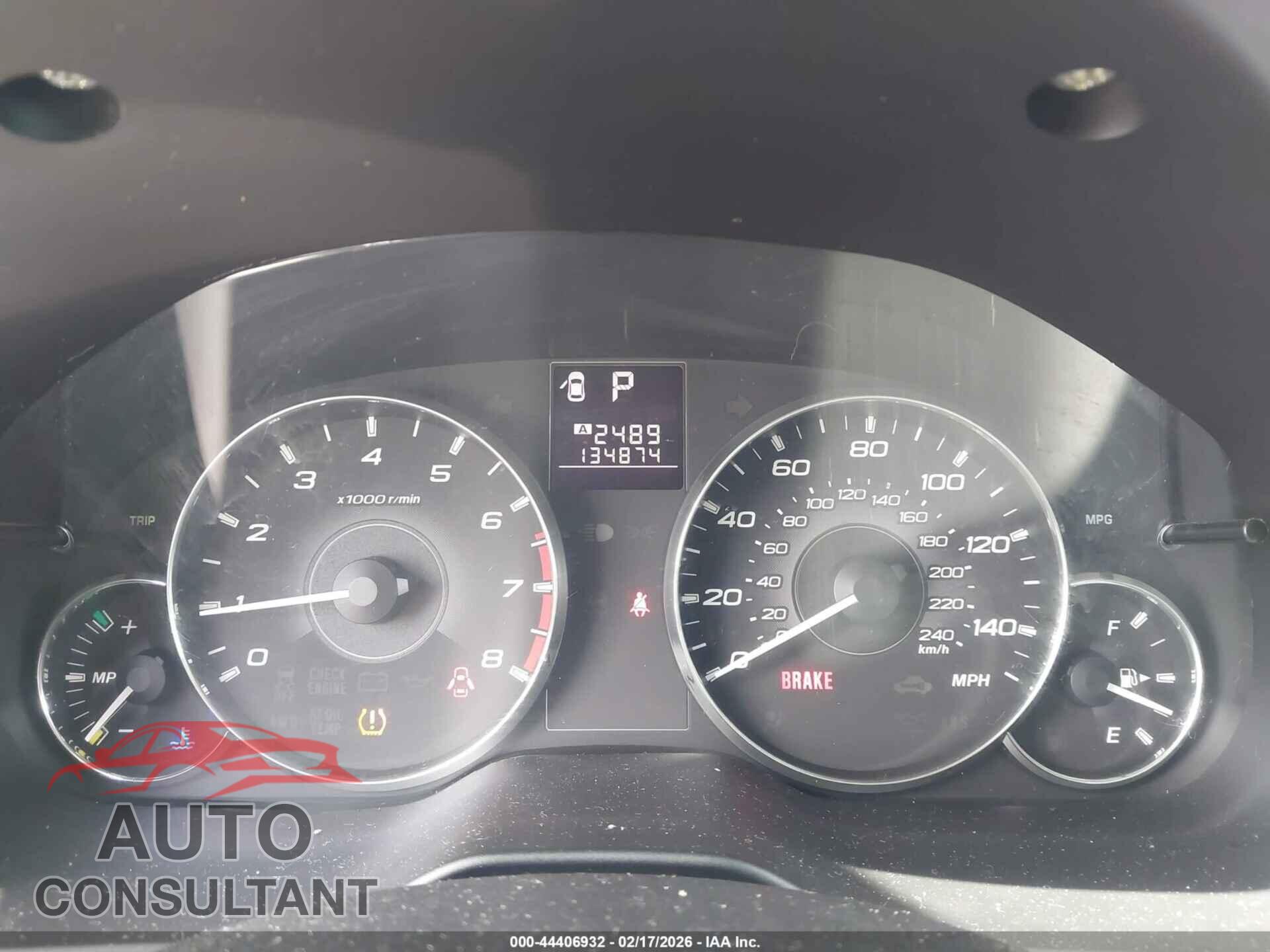 SUBARU OUTBACK 2011 - 4S4BRBLC9B3372417