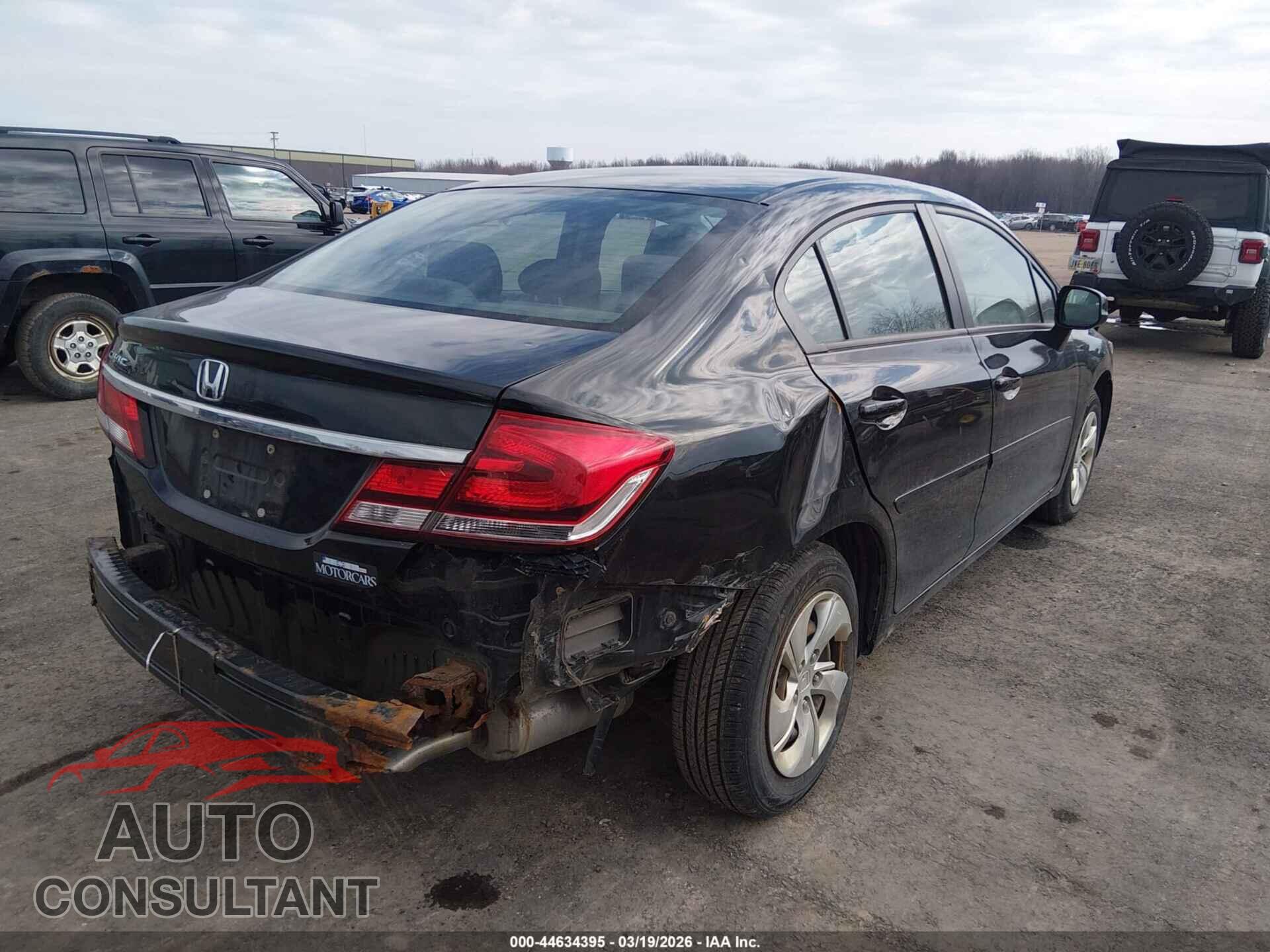 HONDA CIVIC 2013 - 19XFB2F57DE016258