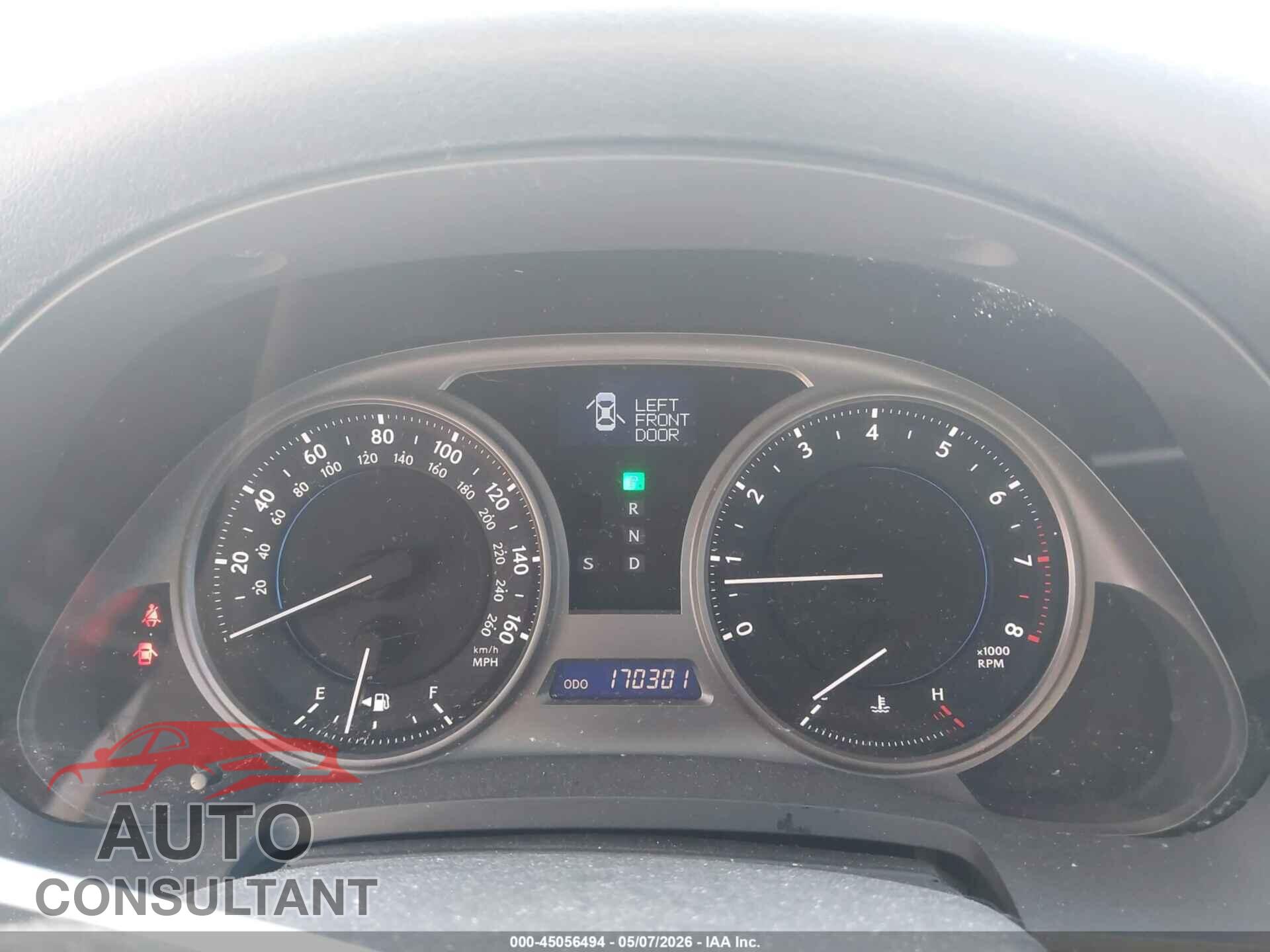 LEXUS IS 250 2010 - JTHBF5C23A5124400